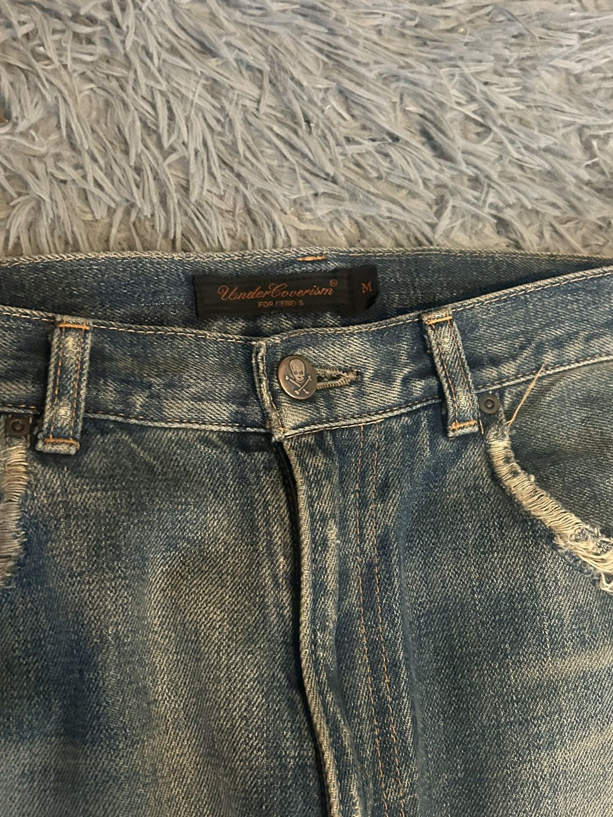 Undercover undercover aw04 red yarn denim Size US 32 / EU 48 - 5 Thumbnail