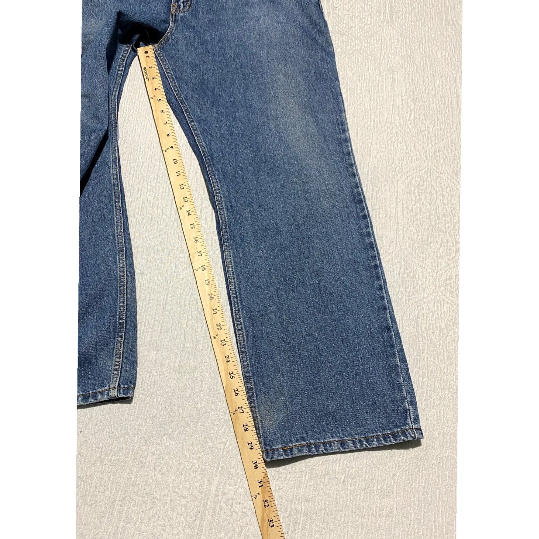 Levi's Levi's 505 Regular Fit Jeans Men Blue Denim Straight Leg 40x30 Regular Jeans Mens Cotton Denim Size US 40 / EU 56 - 7 Thumbnail