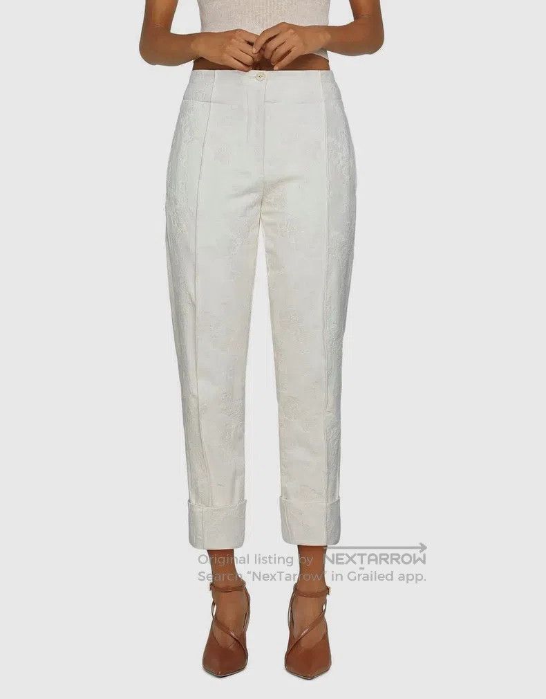 Ann Demeulemeester Ann Demeulemeester 38 jacquard women's pants Size 29" - 3 Thumbnail