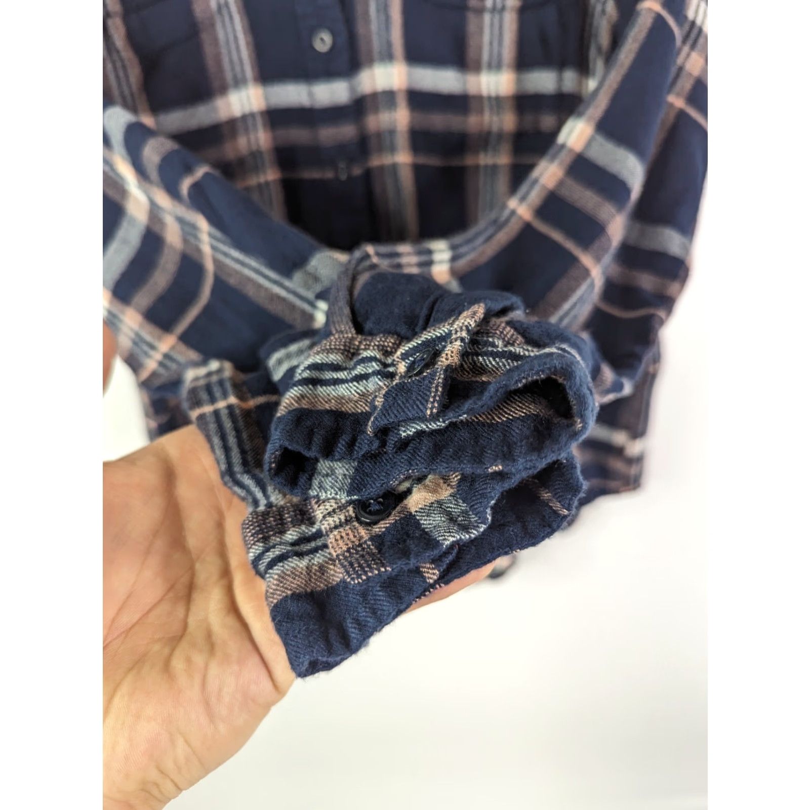 Lucky Brand Lucky Brand Shirt Medium Womens Plaid Flannel Button Basic Lightweight 7WP4103 Size M / US 6-8 / IT 42-44 - 3 Thumbnail