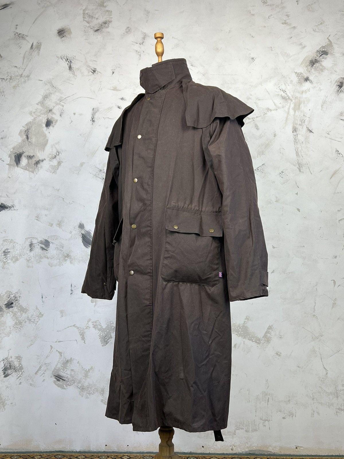 Vintage Vintage Ben Nevis Waxed Jacket Long Coat Size L - XL Size US L / EU 52-54 / 3 - 1 Thumbnail