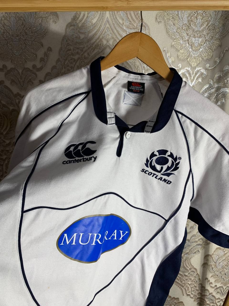 Canterbury of New Zealand Vintage Canterbury Scotland Retro Rugby Jersey Y2K 90s Size US M / EU 48-50 / 2 - 2 Thumbnail
