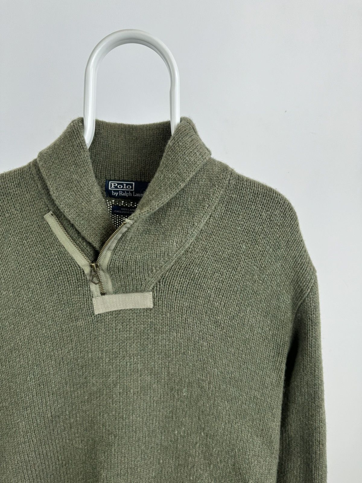 Vintage Vintage Polo Ralph Lauren Military Style Zip Sweater Size US XL / EU 56 / 4 - 2 Thumbnail