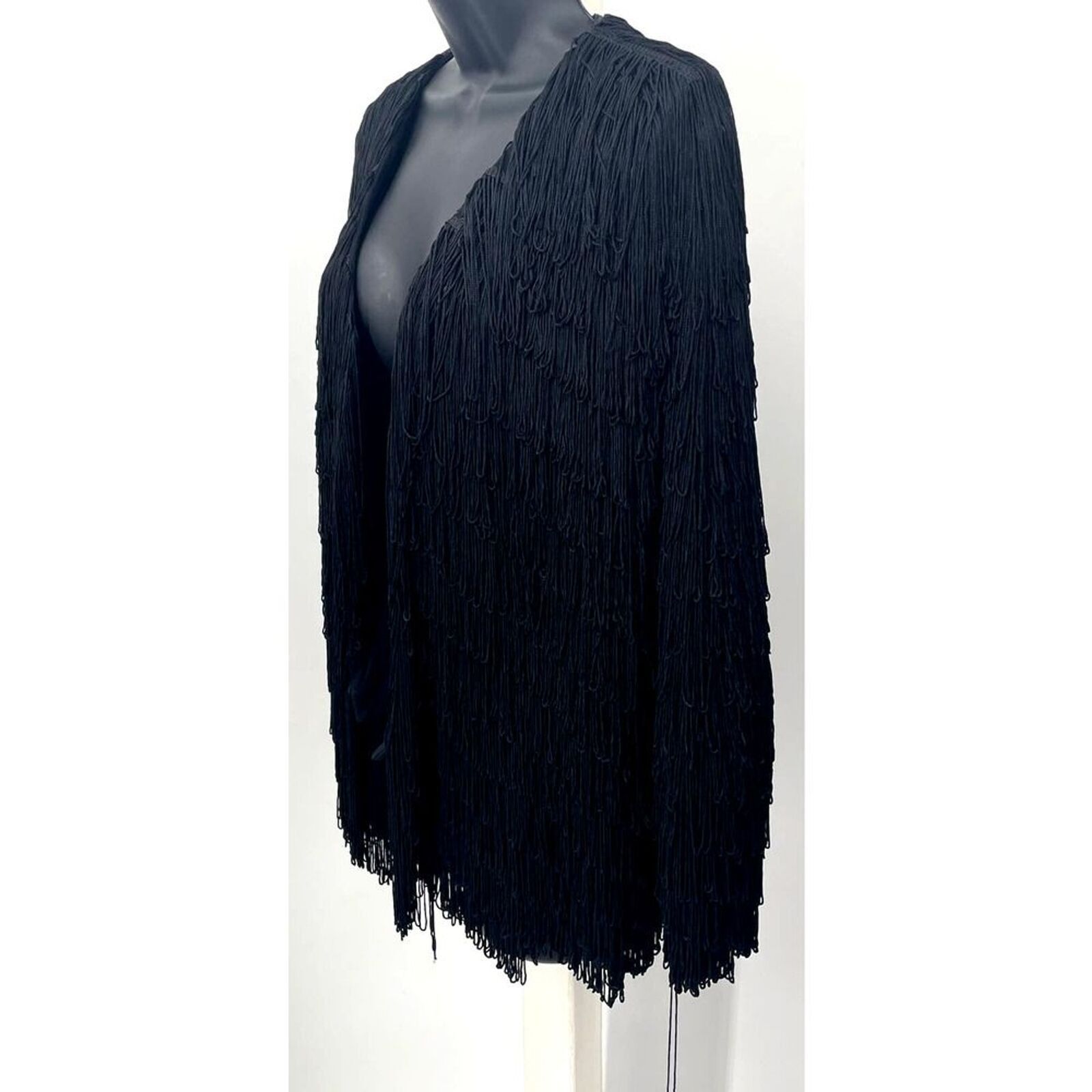 Anthropologie Anthropologie Fringed Long-Sleeve Jacket by Vanessa Virginia Size M / US 6-8 / IT 42-44 - 3 Thumbnail