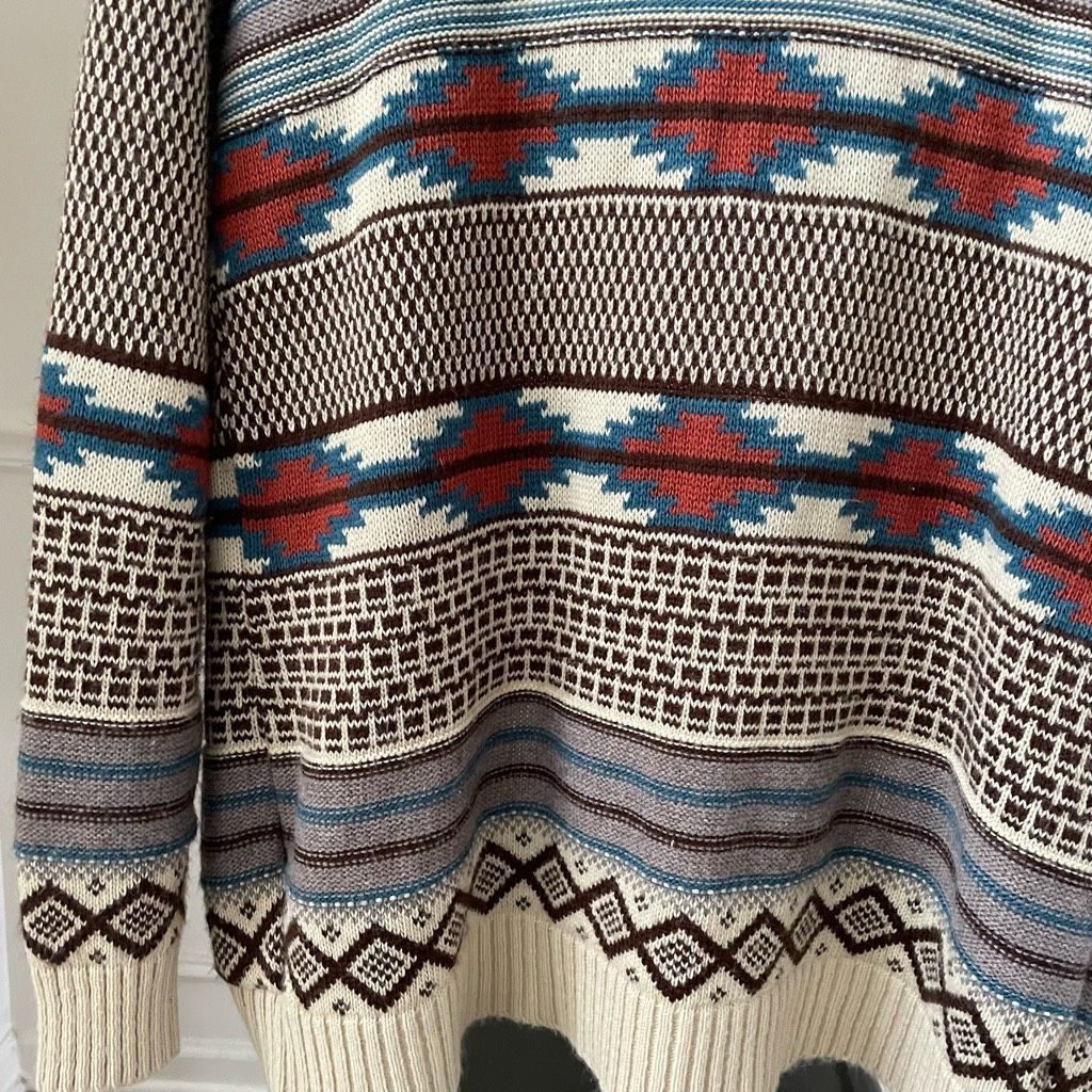 Other Cotton Emporium Aztec Southwestern Blanket Print Cardigan Sw Size M / US 6-8 / IT 42-44 - 5 Thumbnail