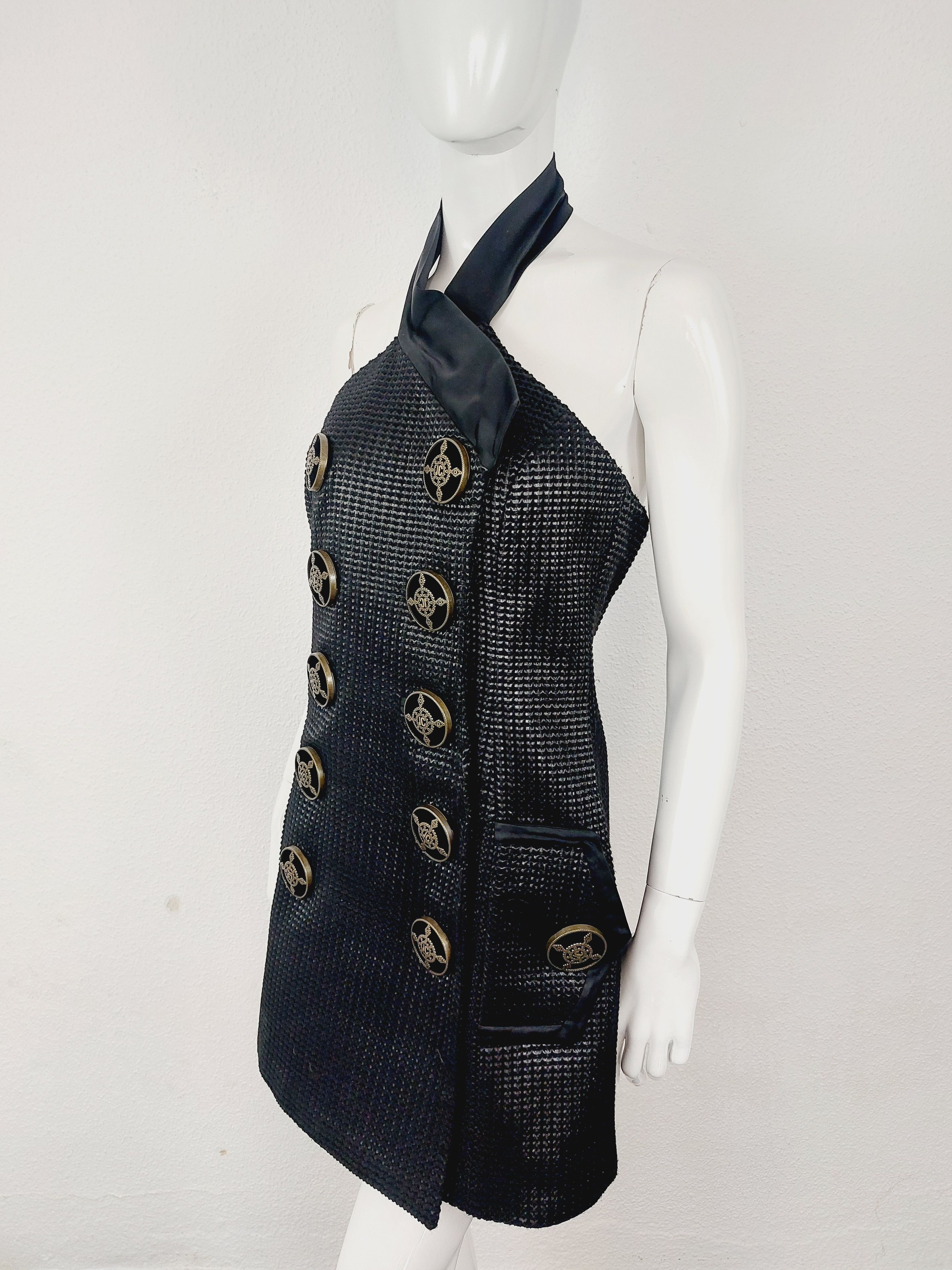 Roberto Cavalli Roberto Cavalli Giant Buttons Cocktail Evening Wrap Dress Size M / US 6-8 / IT 42-44 - 9 Thumbnail