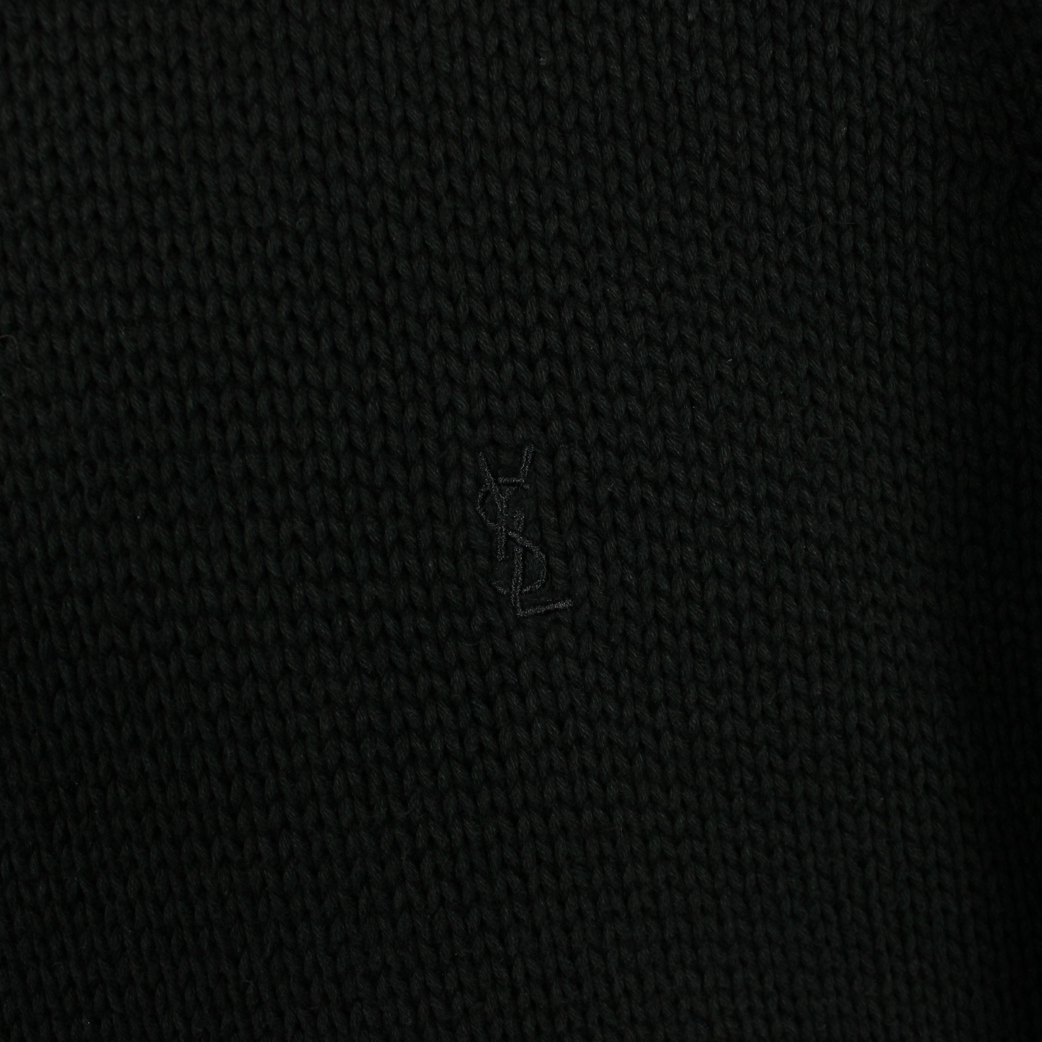 Yves Saint Laurent Yves Saint Laurent YSL sweater men jumper logo M black Size US M / EU 48-50 / 2 - 8 Thumbnail