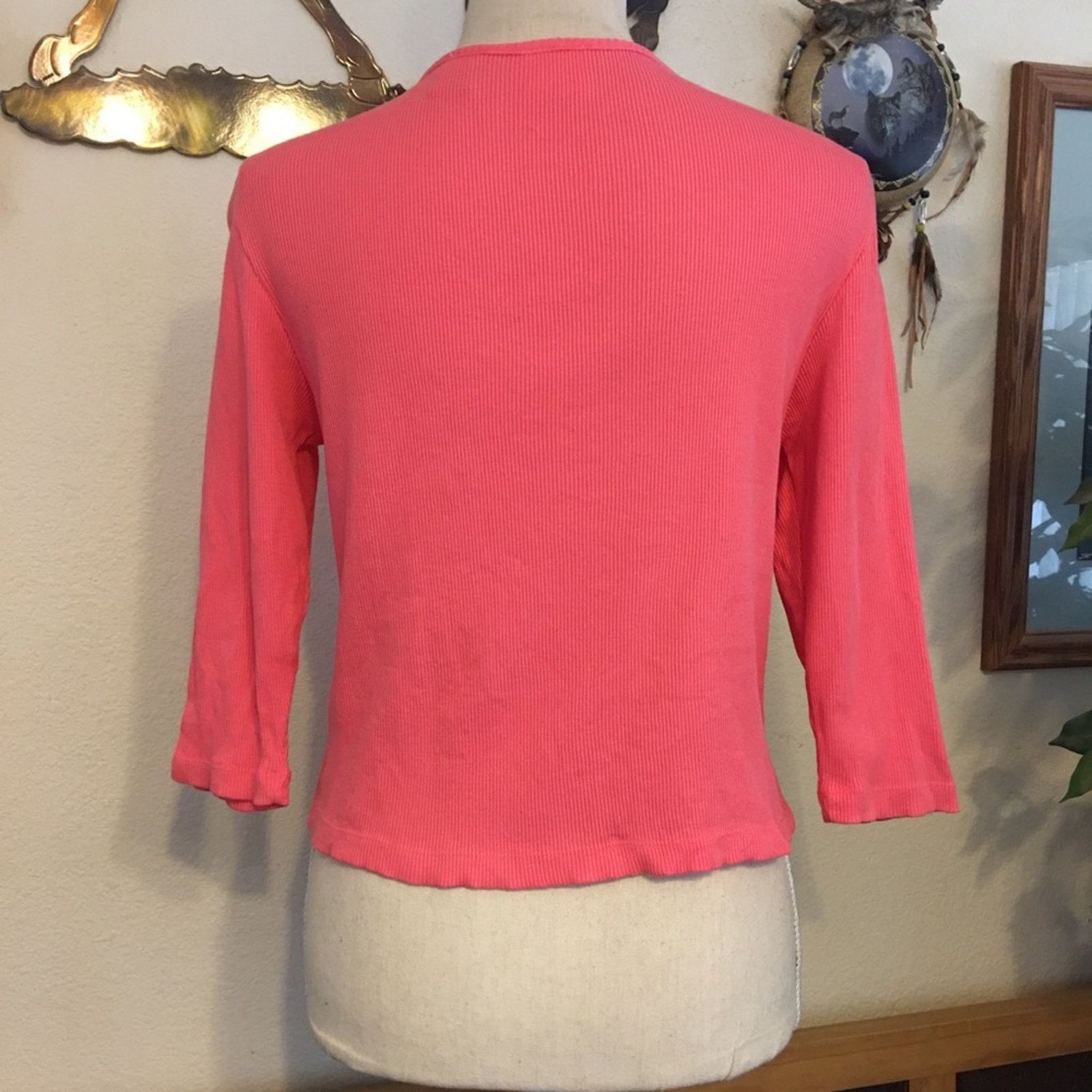 Vintage Vintage 80s Moda Int’l pink button front top Size S / US 4 / IT 40 - 5 Thumbnail