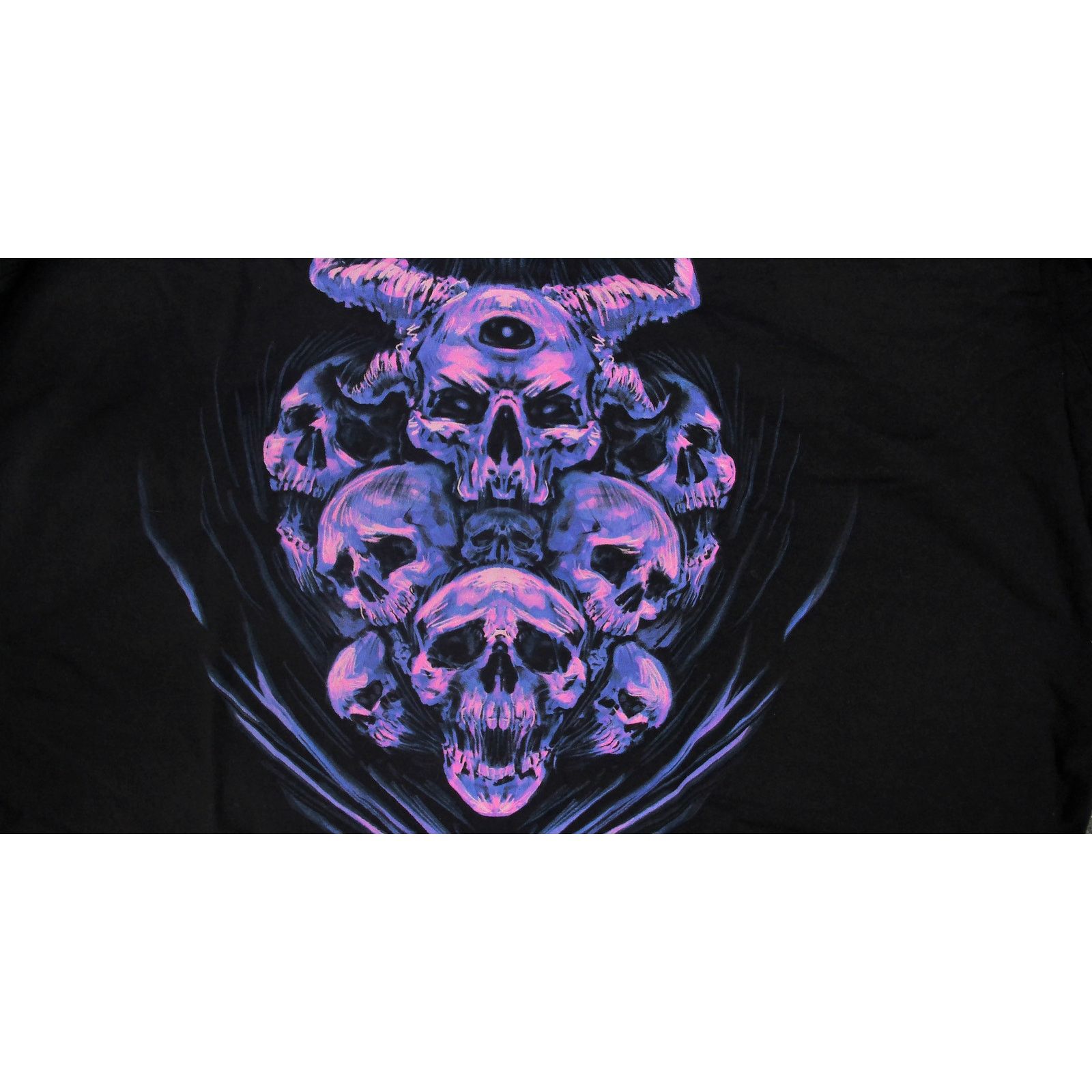 Vintage Y2K Oversized Demonic Skull T-Shirt Dress Tunic Size XXL / US 16-18 / IT 52-54 - 9 Thumbnail