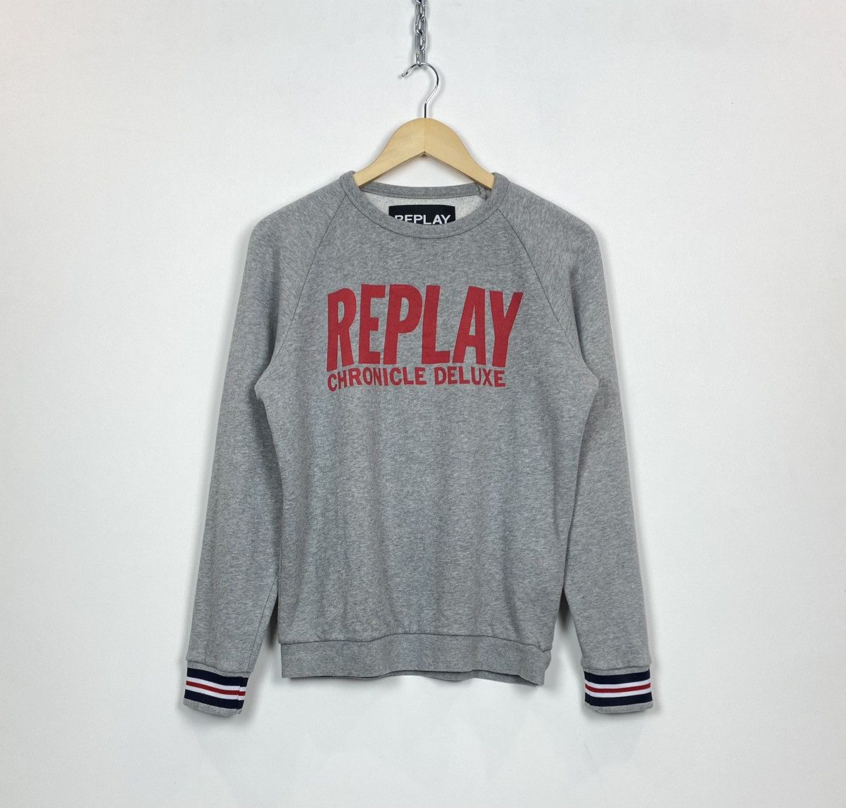 Replay Replay Chronicle Deluxe Sweatshirt Crewneck Big Logo Grey Size US M / EU 48-50 / 2 - 1 Thumbnail