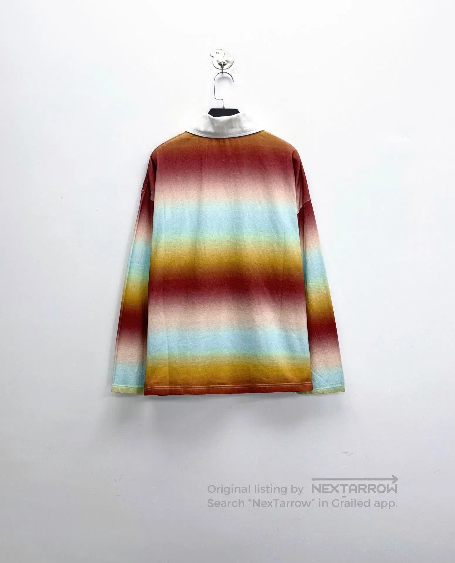 Acne Studios acne studios neon gradient long sleeve polo. Size US XXS / EU 40 - 1 Thumbnail