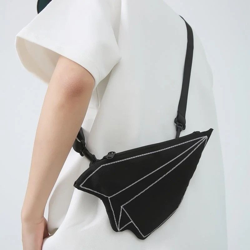 Japanese Brand Fashion y2k contrast thread fanny pack grunge shoulder bag Size ONE SIZE - 1 Thumbnail