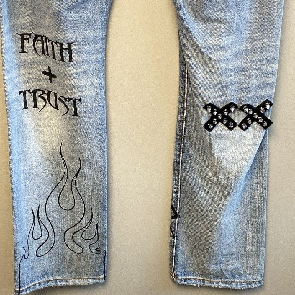 Cult Of Individuality Cult of Individuality Rocker Slim Jeans 38x33 Distressed Bl Size US 38 / EU 54 - 8 Thumbnail