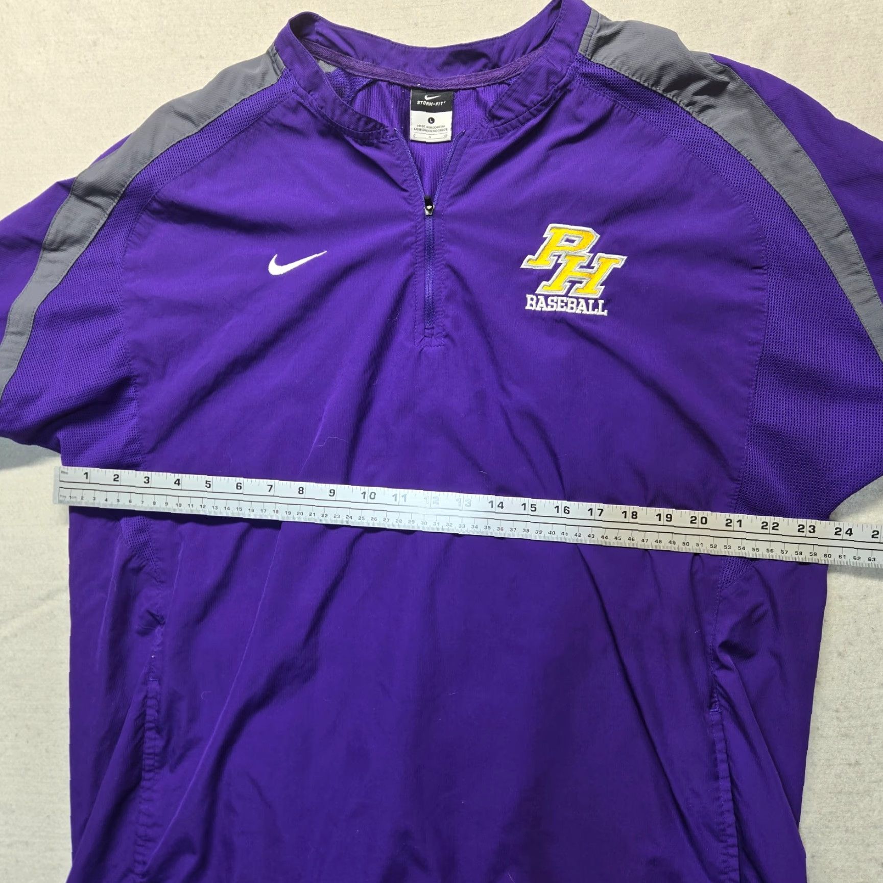 Nike Nike Michigan Wolverine Golf Storm Short Sleeve 1/4 Zip Windbreaker Jacket Large Size US 33 - 5 Thumbnail