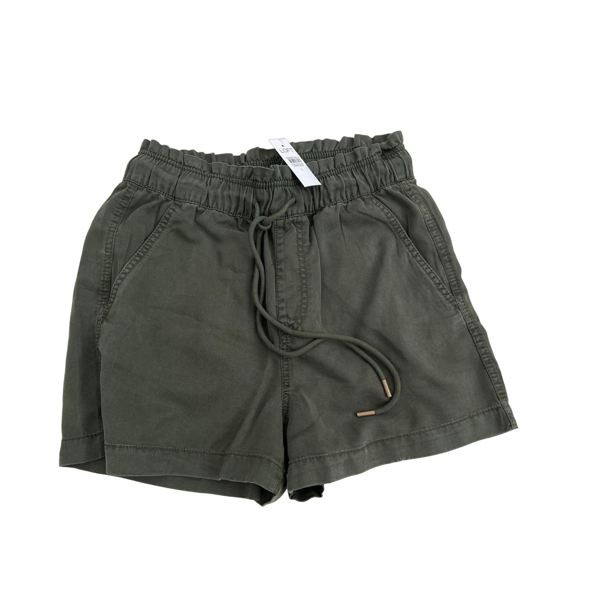 Loft Loft Relaxed Dark Caper Lyocell Shorts Size 27" / US 4 / IT 40 - 2 Thumbnail