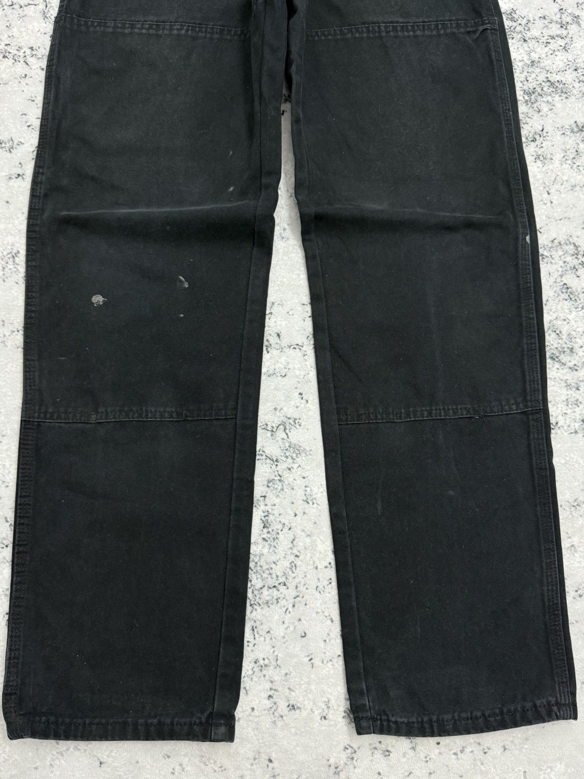 Dickies Y2K Dickies Faded Black Double Knee Distressed Workwear Size US 30 / EU 46 - 6 Thumbnail