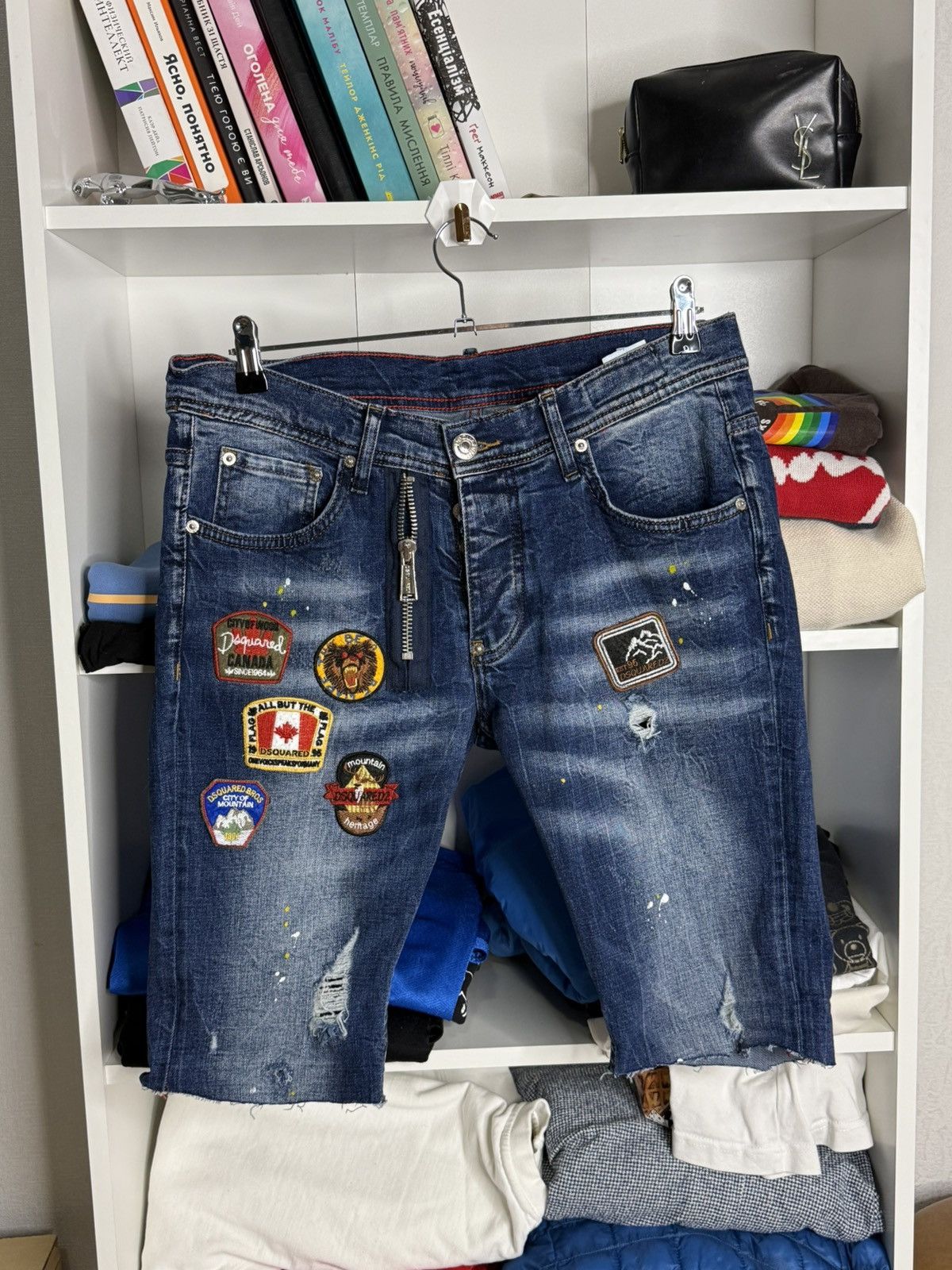 Dsquared2 Dsquared2 Luxury Jeans Short Size US 28 / EU 44 - 8 Thumbnail