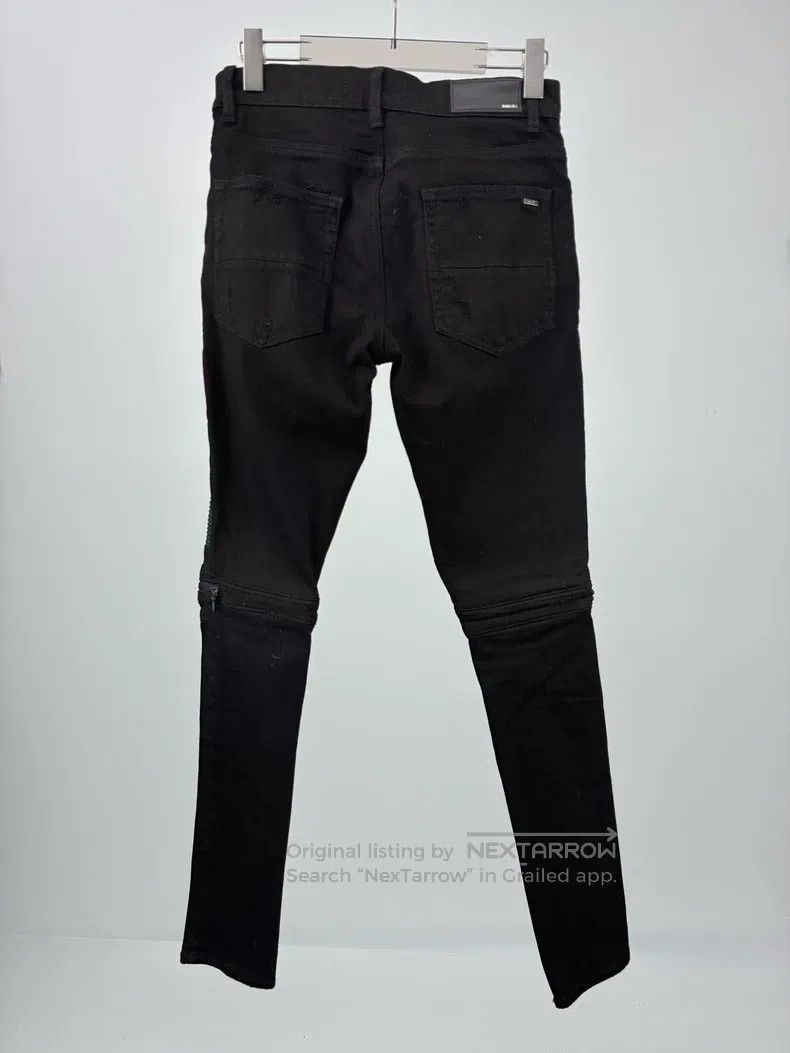 Amiri Amiri Size 30 MX2 split leather zipper jeans Size US 30 / EU 46 - 2 Thumbnail