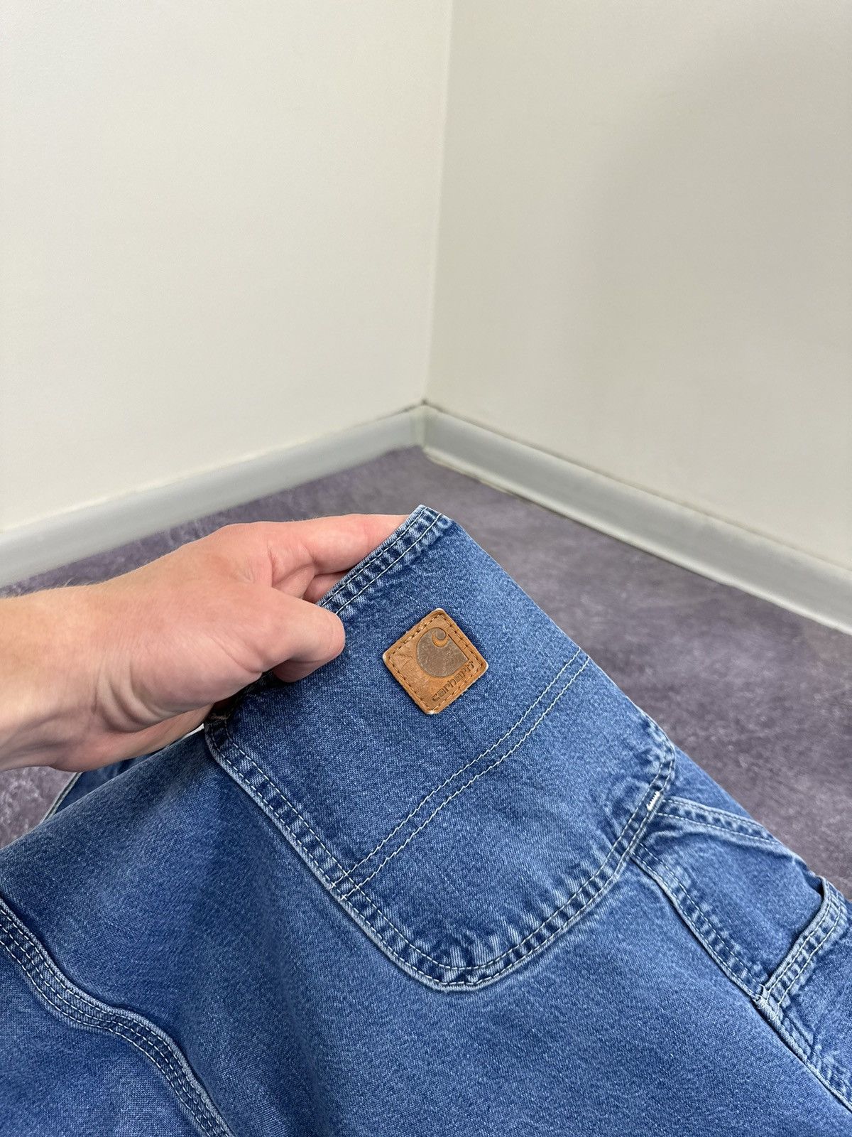 Carhartt Vintage Carhartt USA Distressed Carpenter Baggy Work Jeans Size US 42 / EU 58 - 9 Thumbnail