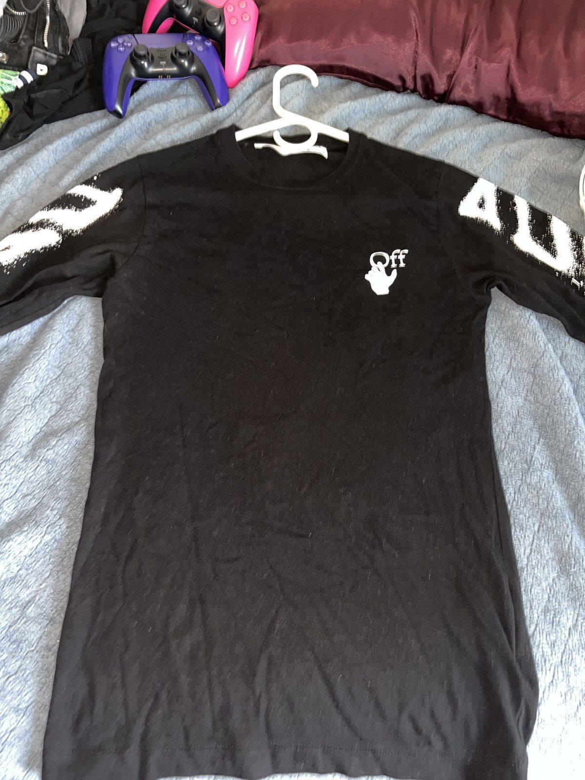 Off-White OFF-WHITE BLACK/WHITE SPRAY PAINT LONG-SLEEVE Size US XXS / EU 40 - 10 Thumbnail