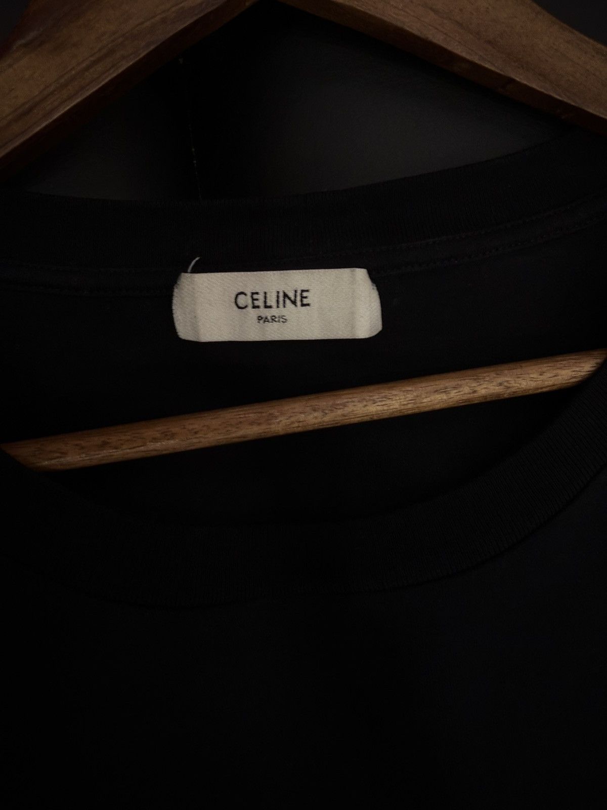 Celine Size XL - Celine Loose Cotton Tee Black Size US XL / EU 56 / 4 - 5 Thumbnail