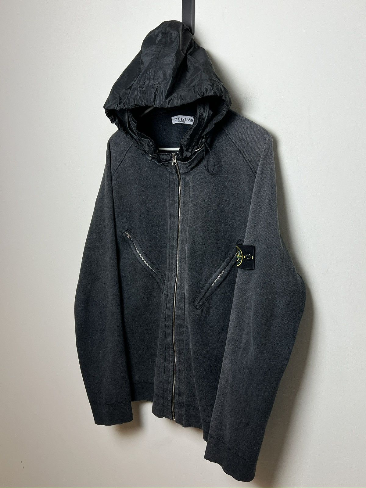 Stone Island stone island y2k black washed hoodie l-xl Size US L / EU 52-54 / 3 - 8 Thumbnail