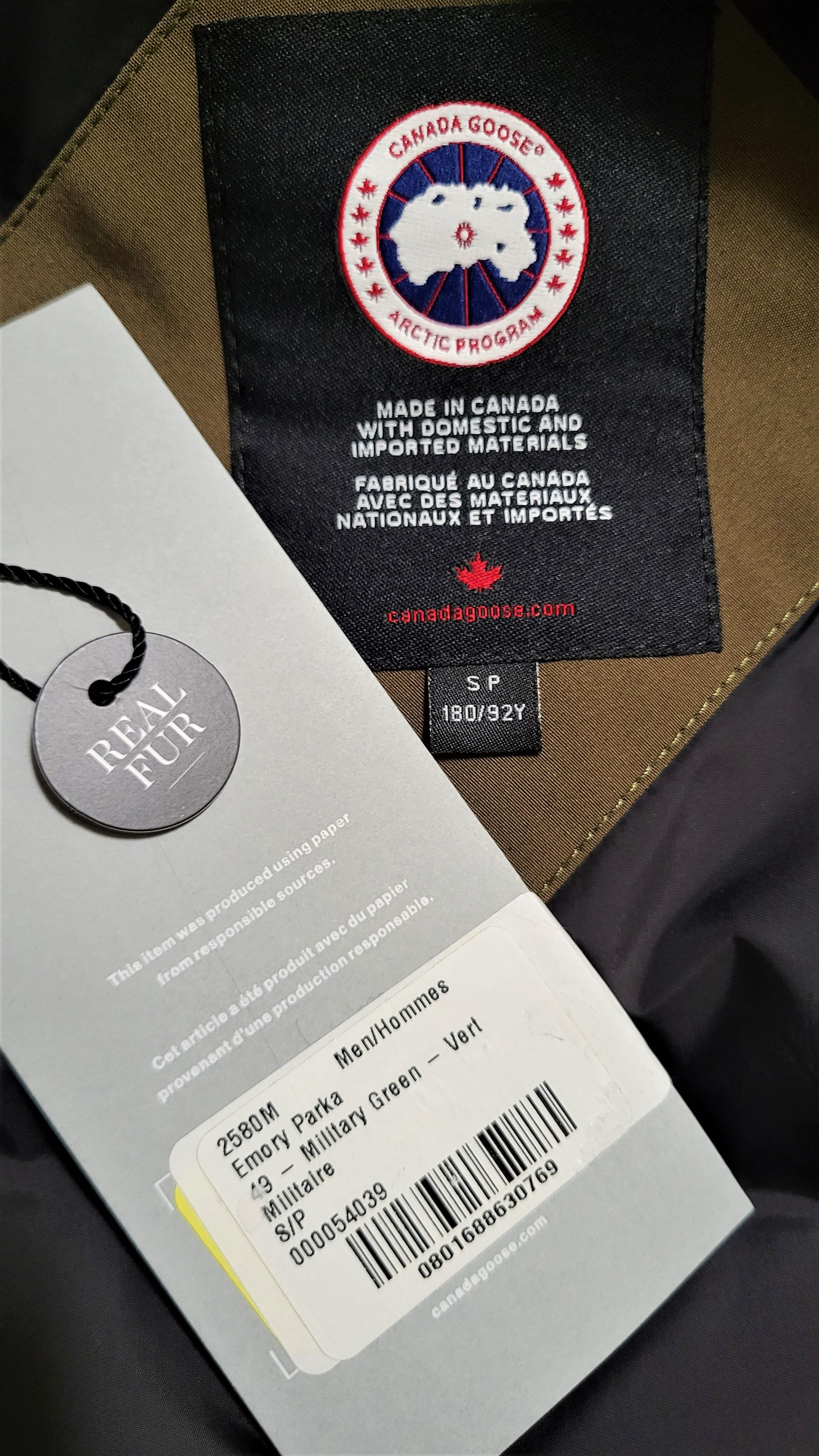 Canada Goose Emory Slim Genuine Coyote Fur Trim Down Parka Size US S / EU 44-46 / 1 - 5 Thumbnail