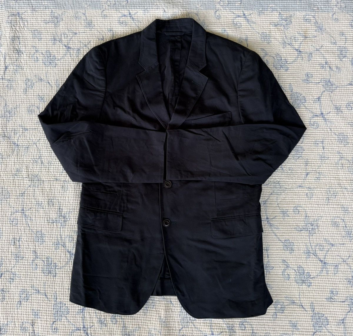 Lemaire Lemaire Blue Black Coat Size US M / EU 48-50 / 2 - 5 Thumbnail