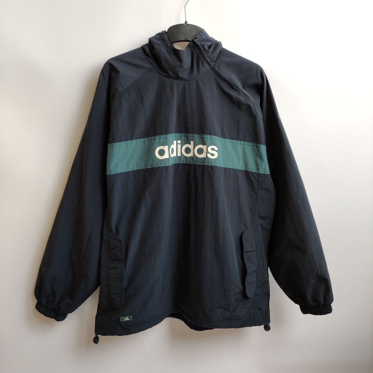 90s-00'S Adidas Anorak Parka Men's Size M Nylon green type Vintage Second Hand