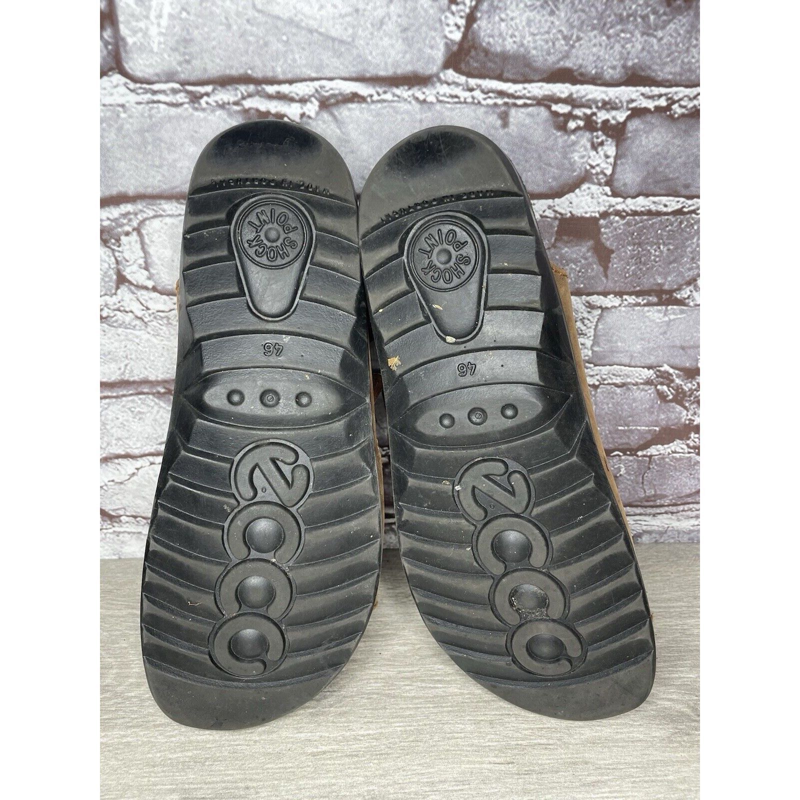Ecco Ecco Cosmo Brown Leather Casual Comfort Cork Strap Sandals M Size US 13 / EU 46 - 6 Thumbnail
