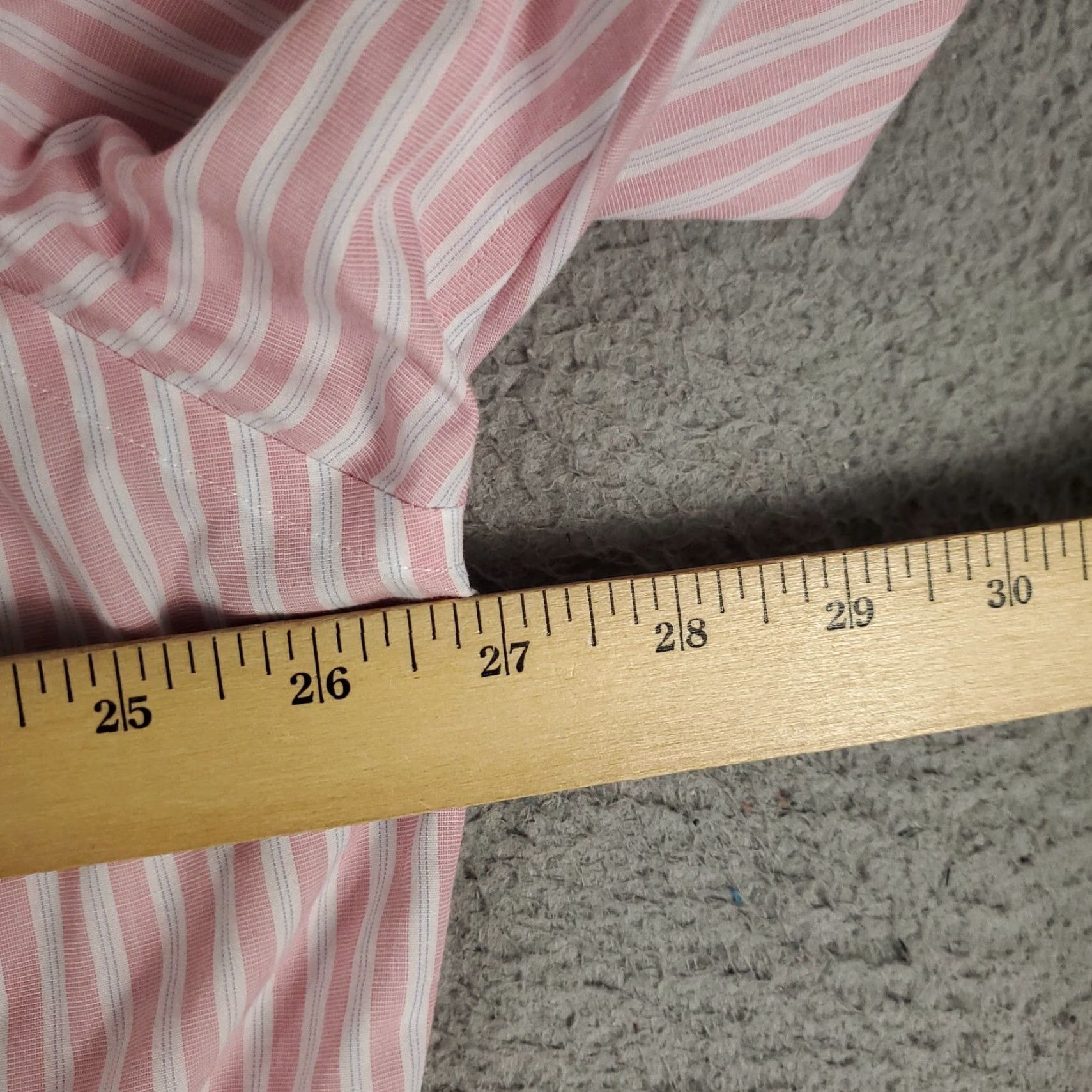 Brooks Brothers VINTAGE Brooks Brothers Dress Shirt Men 16.5 Pink Striped Long Sleeve Business Casual Size 42R - 5 Thumbnail