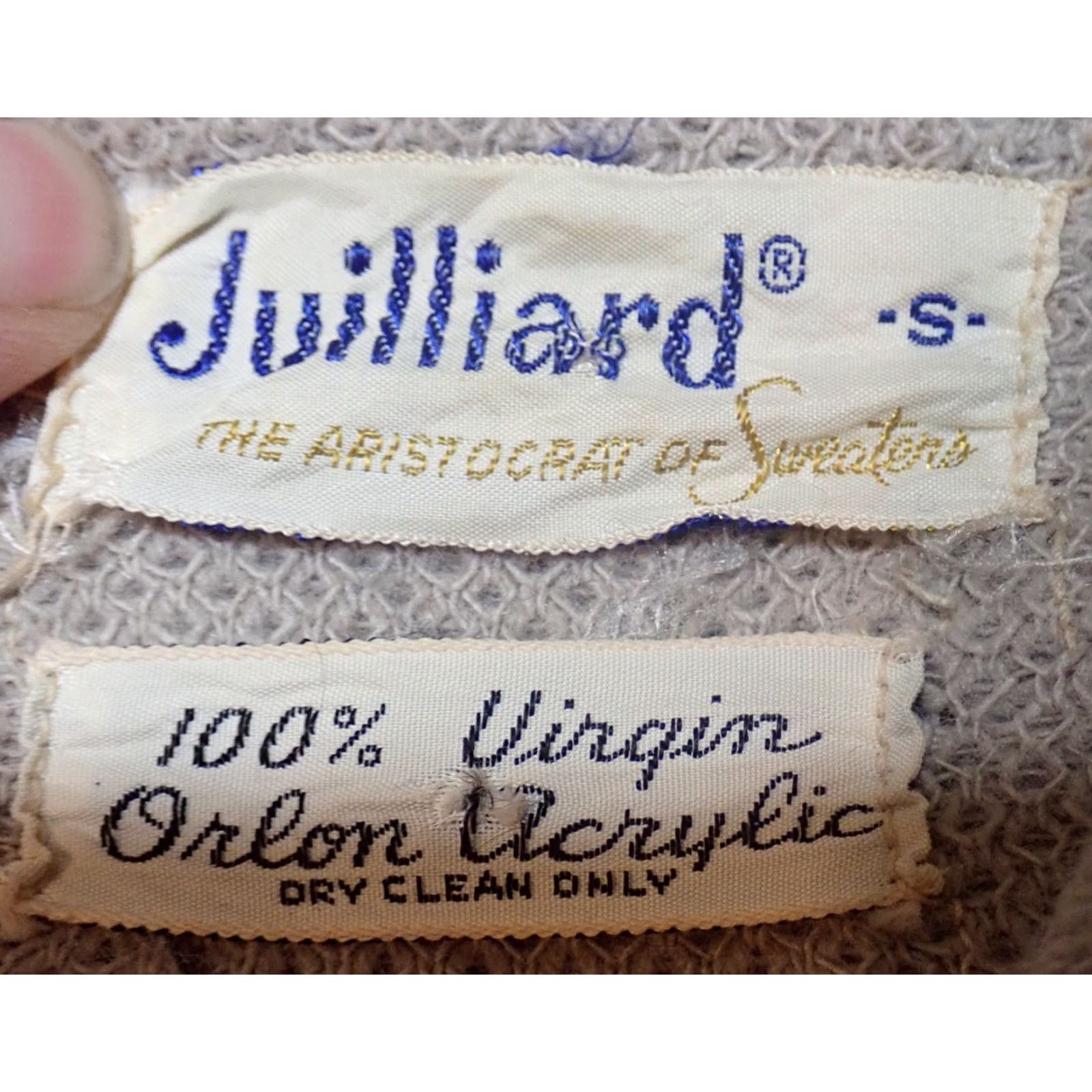 Vintage VINTAGE 60s Juilliard Cardigan Sweater Mens S Rockabilly Leather Acrylic Knit Size US S / EU 44-46 / 1 - 5 Thumbnail