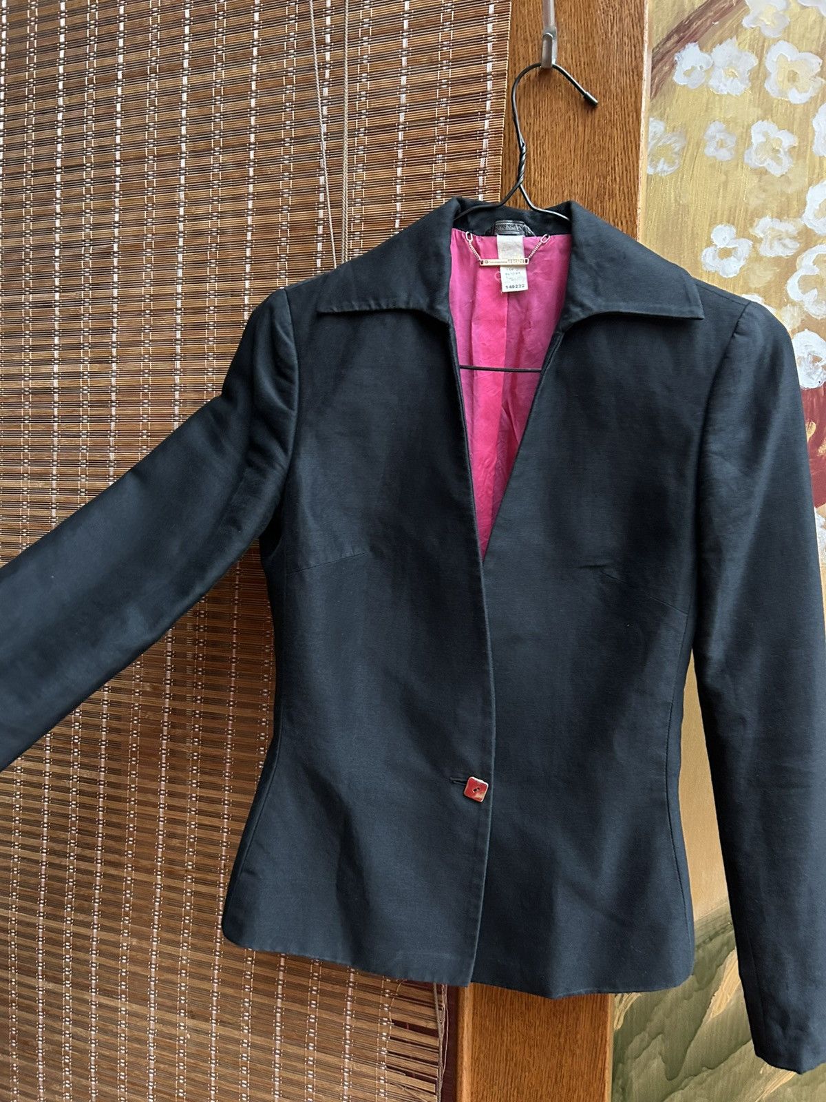 Versace × Vintage Vintage 90’s Gianni Versace Couture One Button Blazer Jacket Size XS / US 0-2 / IT 36-38 - 4 Thumbnail