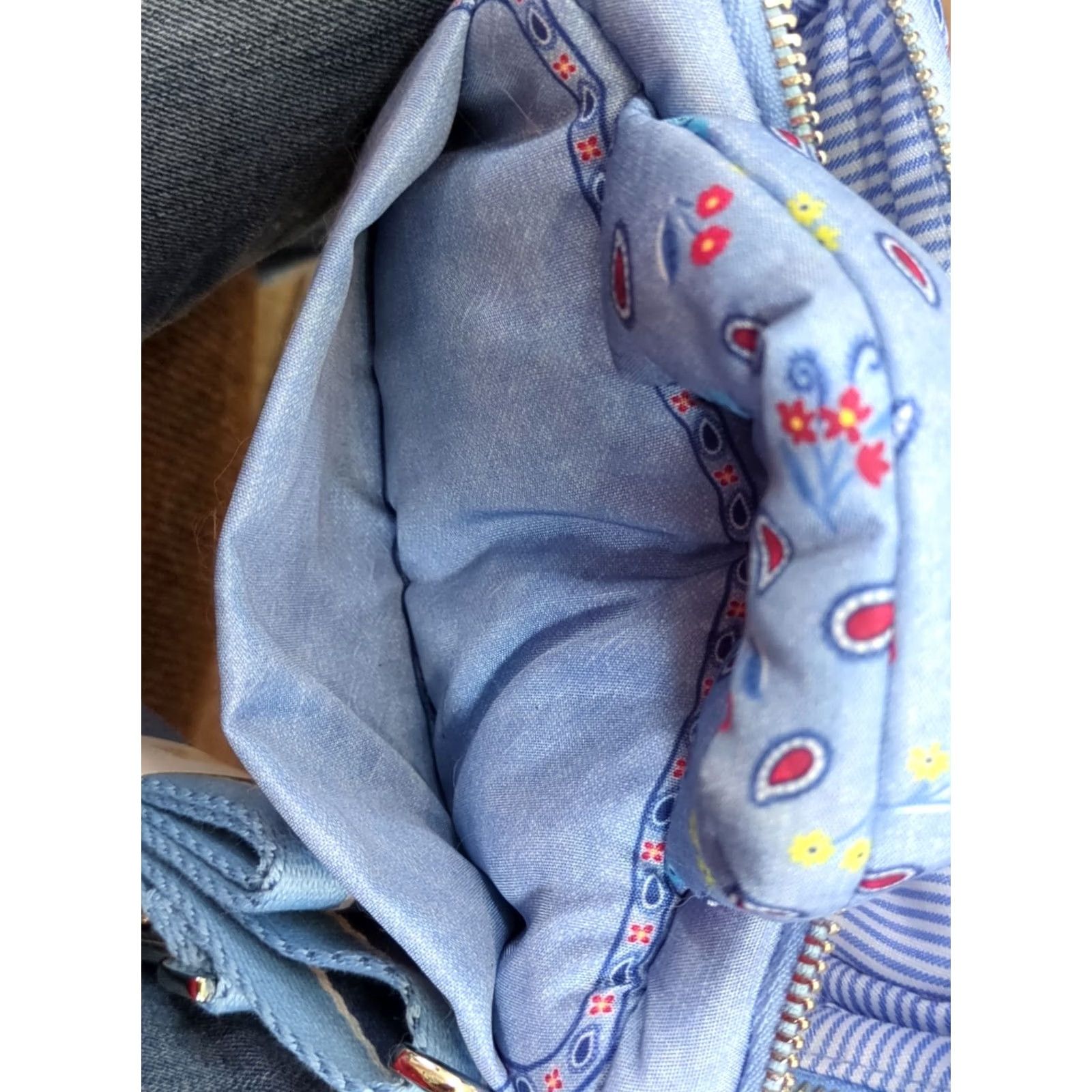 Brighton Brighton Bandana Love Cross Body Bag Small Blue Flowers NWOT Size ONE SIZE - 4 Thumbnail