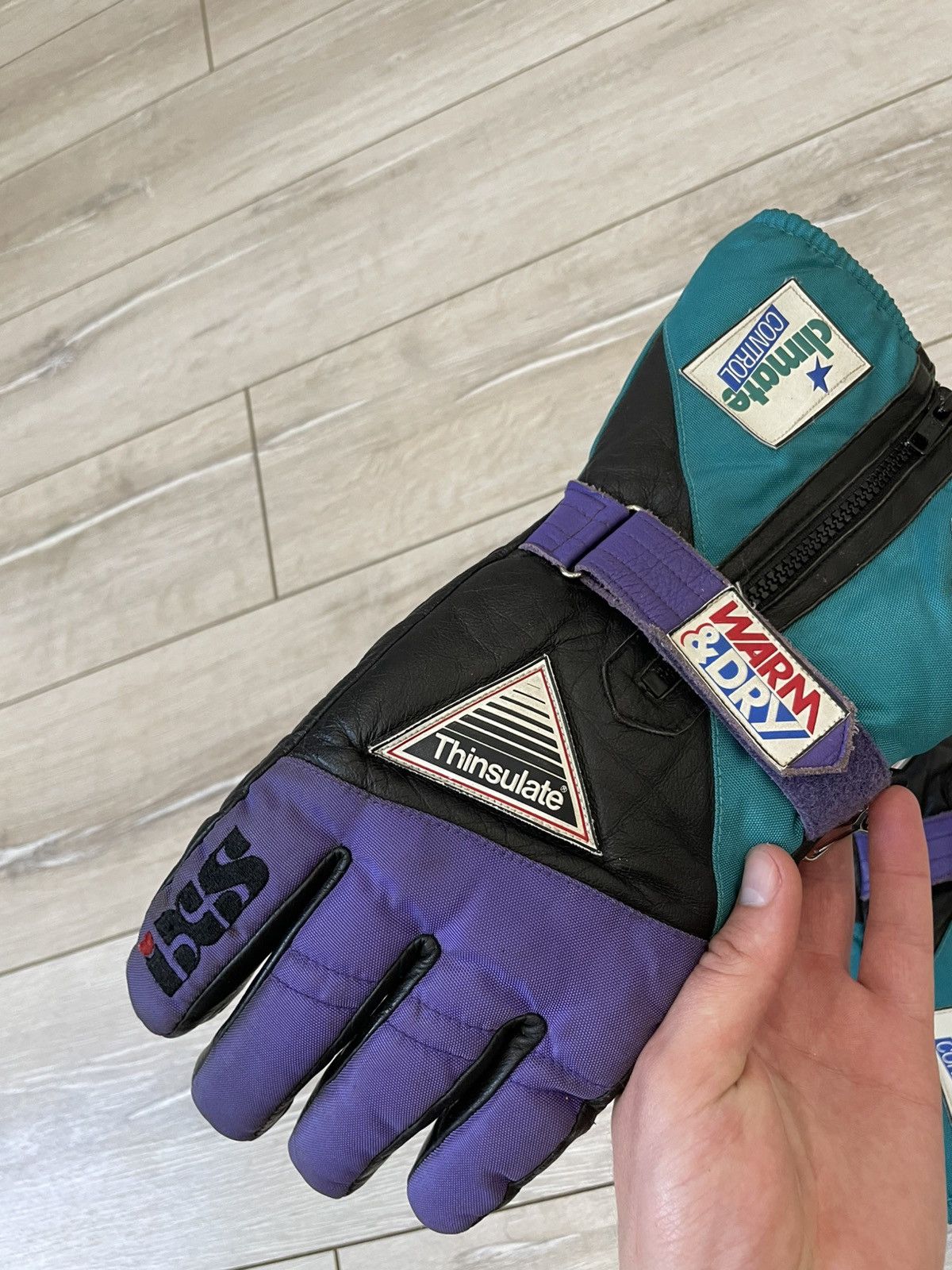 Other Vintage Motorbike Racing IXS Gloves Motorcycle Leather Glove Size ONE SIZE - 3 Thumbnail