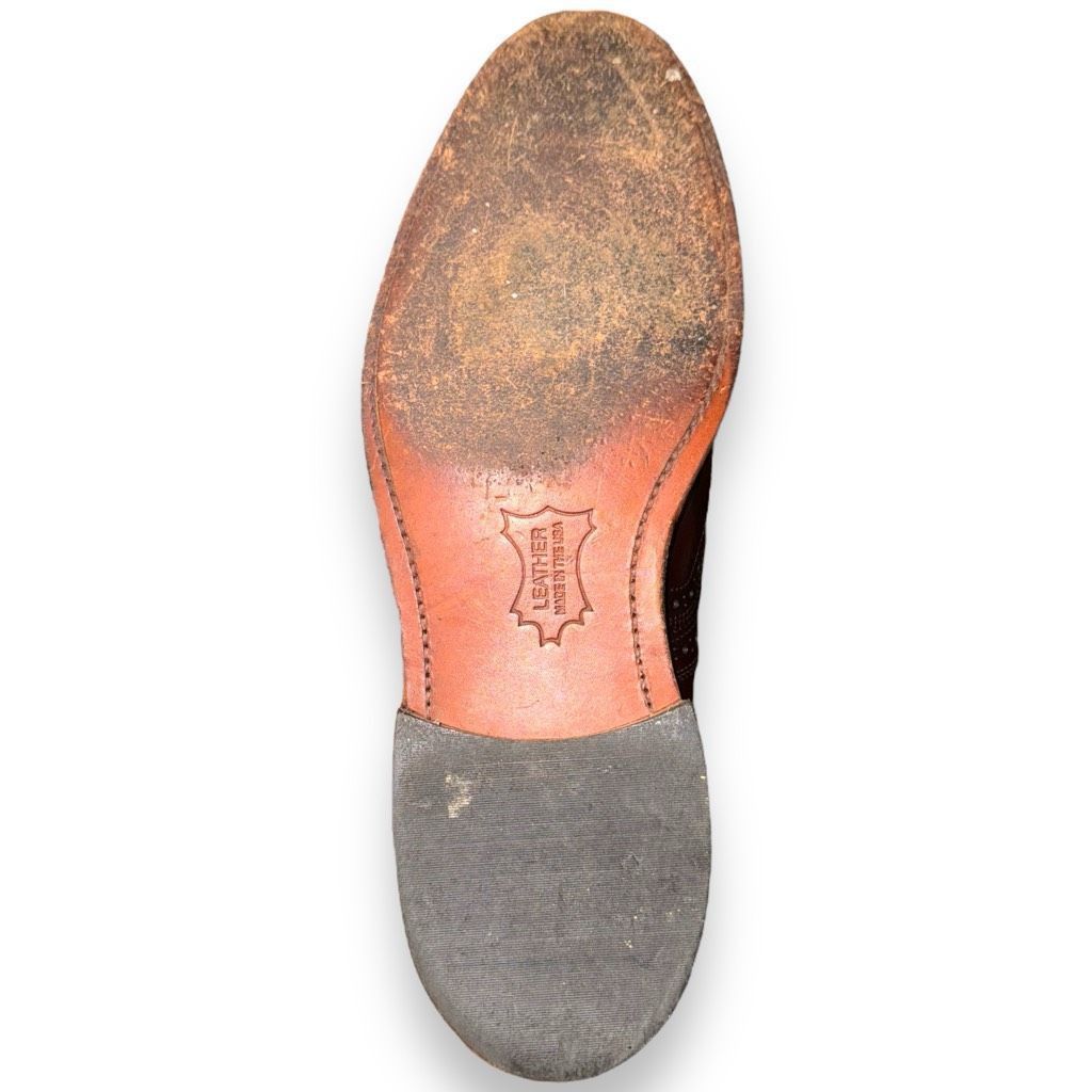 Hanover Hanover Handmade in USA Wingtip Oxford Dress Shoes 9.5 Size US 9.5 / EU 42-43 - 8 Thumbnail