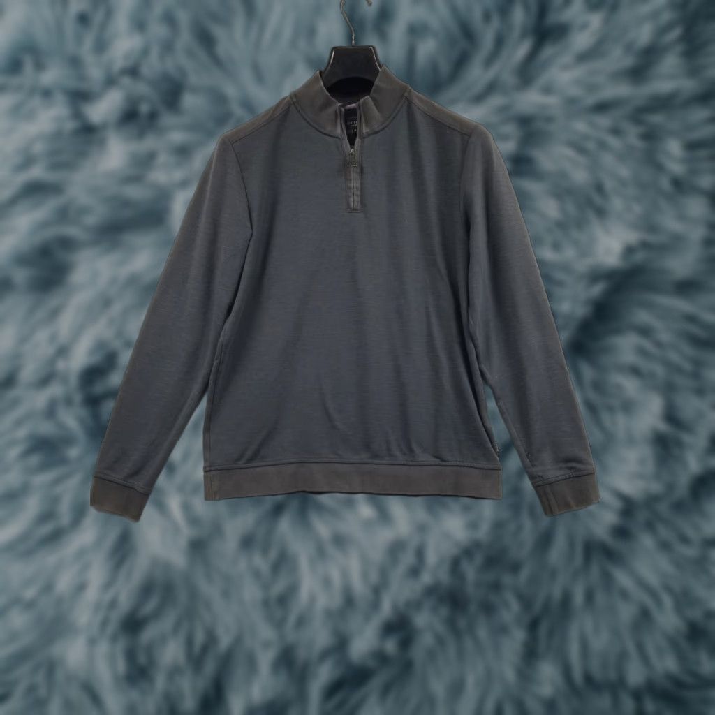 Ted Baker Ted Baker London 1/4 Zip Pullover Sweater Mens Size 3 Medium Gray Size US M / EU 48-50 / 2 - 1 Thumbnail
