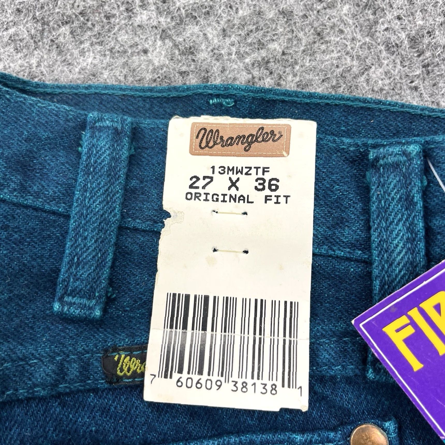 Vintage Wrangler Cowboy Cut Jeans Mens 27x36 Blue Denim 13MWZ