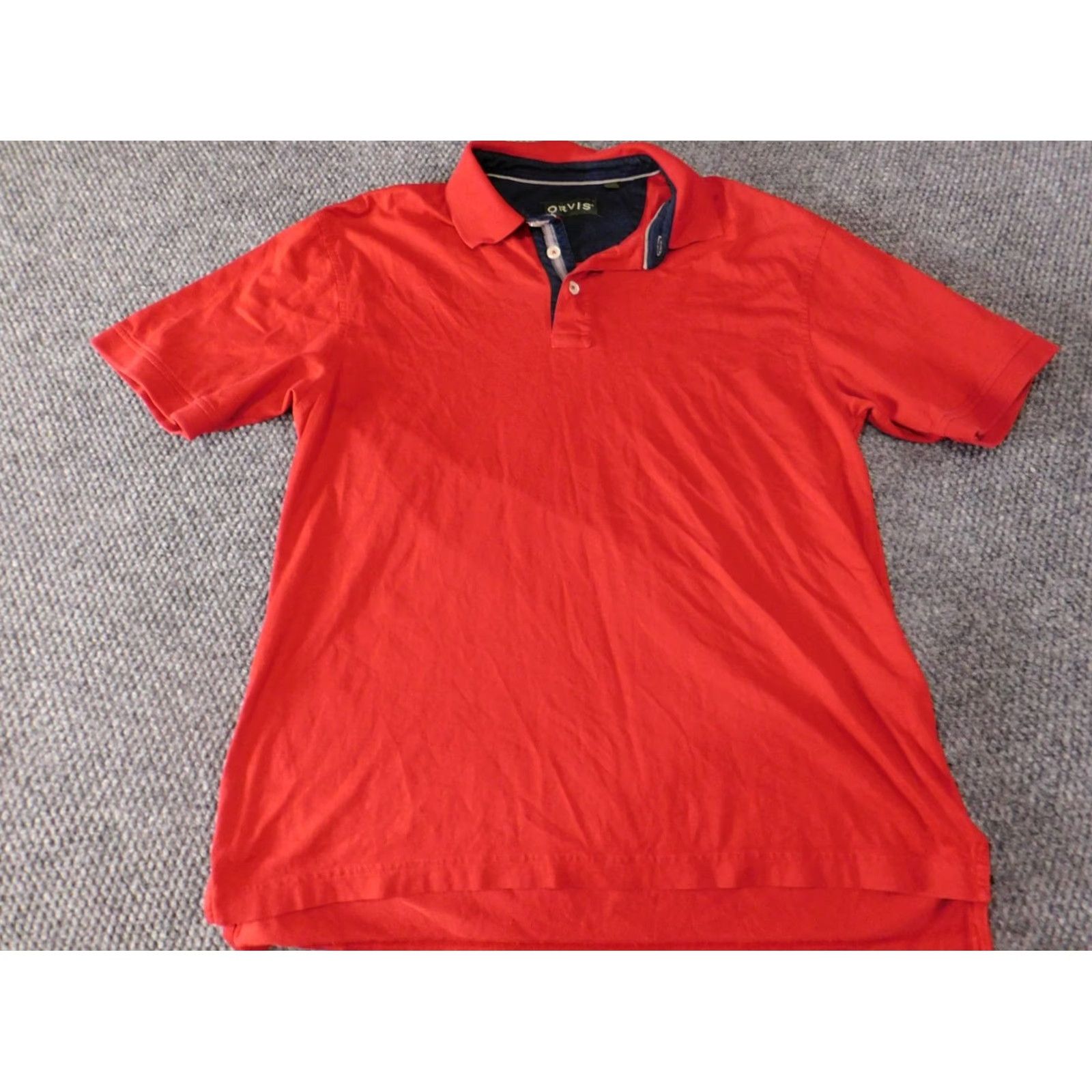 Orvis Orvis Polo Shirt Mens M Red Short Sleeve Button Collared Knit Cotton Logo Classic Casual Golf Size US M / EU 48-50 / 2 - 2 Thumbnail