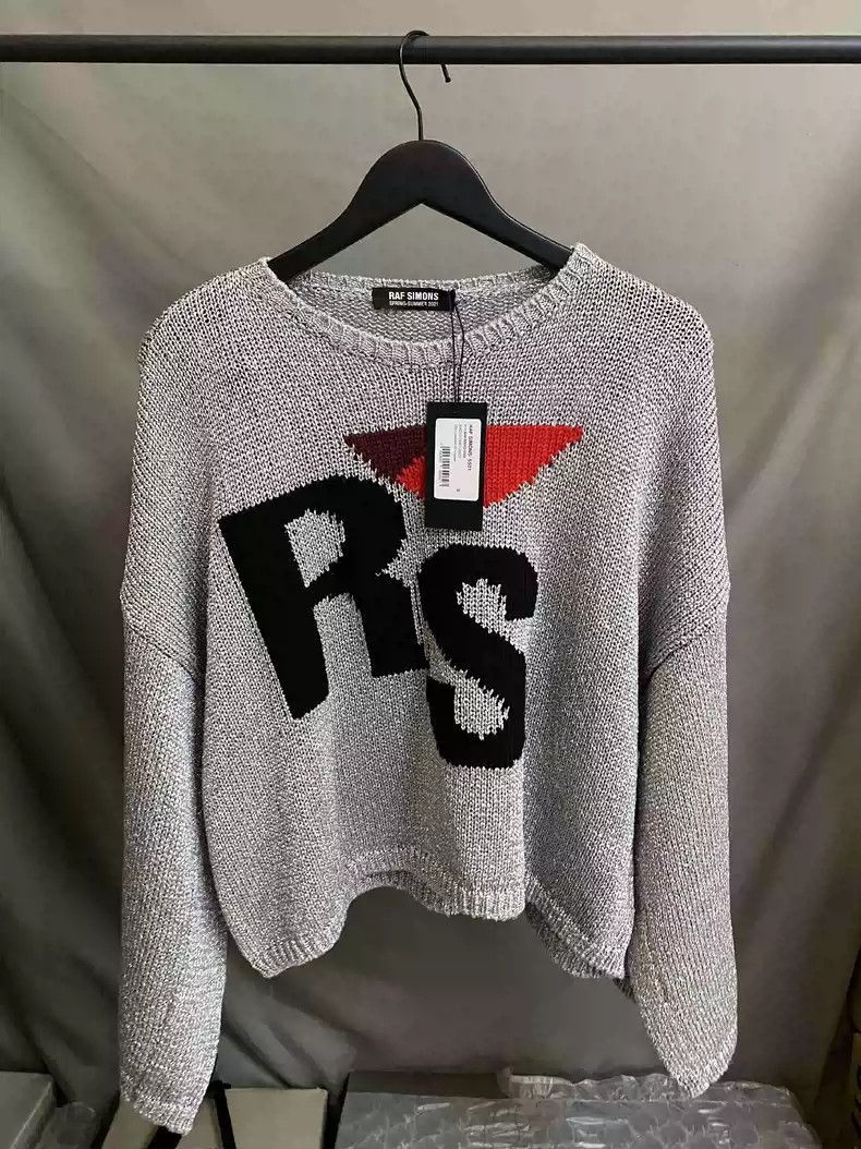 Raf simons Silver glitter sweater-2505