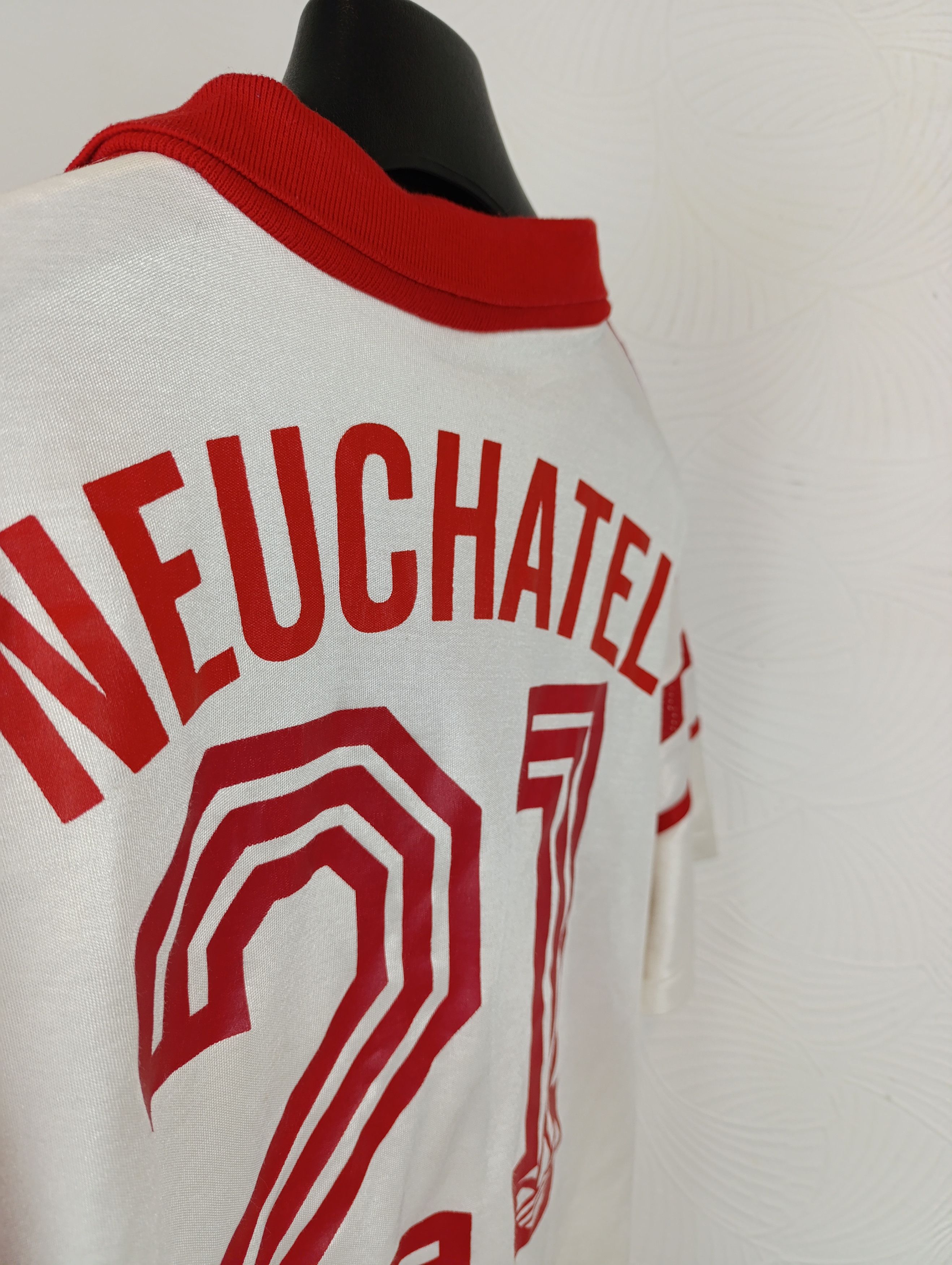 Adidas ADIDAS VENTEX VINTAGE NEUCHATEL WHITE 1988/1990 SHIRT #14 Size US L / EU 52-54 / 3 - 14 Thumbnail