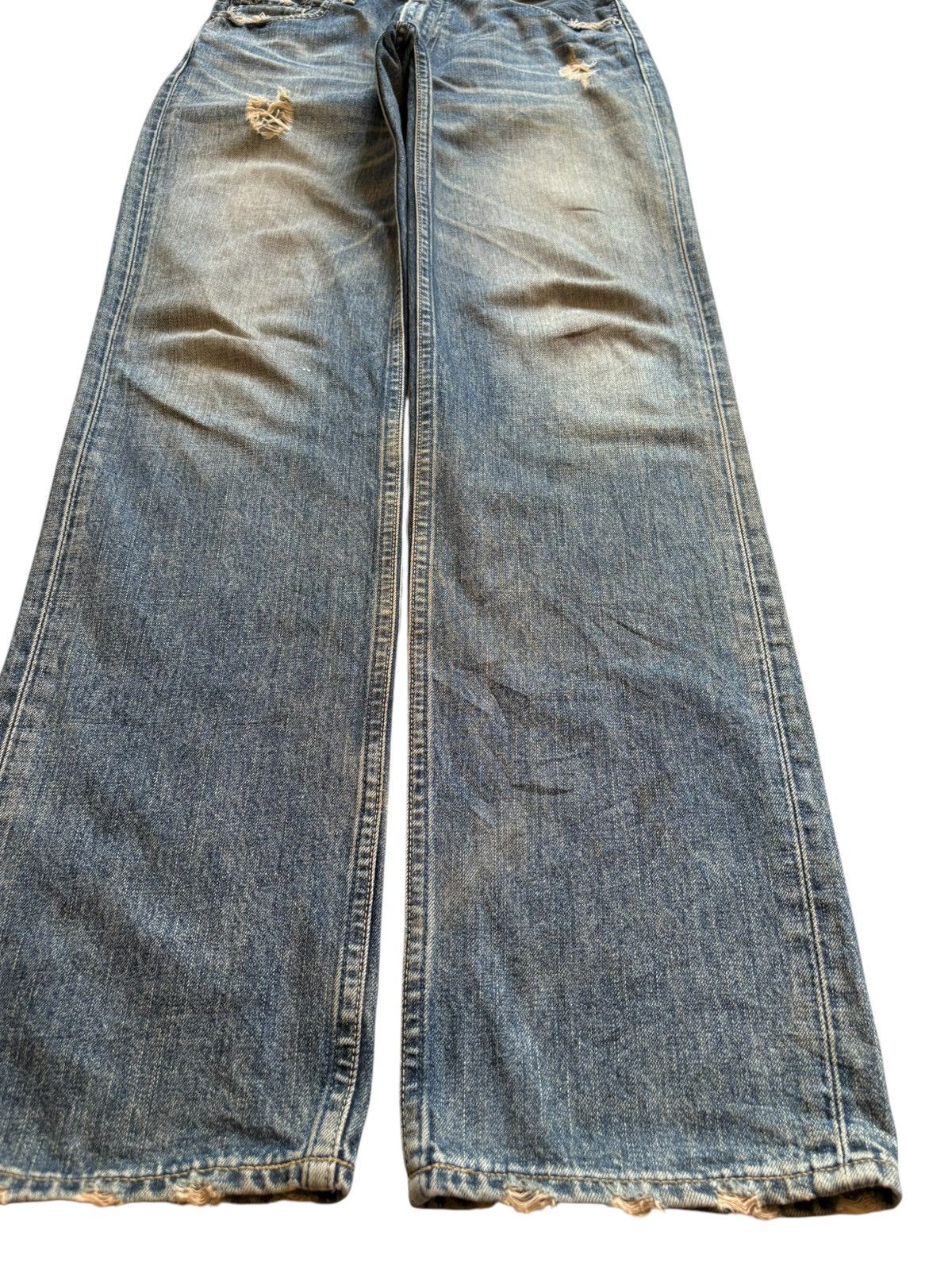 Levi's Vintage 90s Levis 502 Rusty Mud Wash Distressed Loose Jeans Size US 30 / EU 46 - 7 Thumbnail