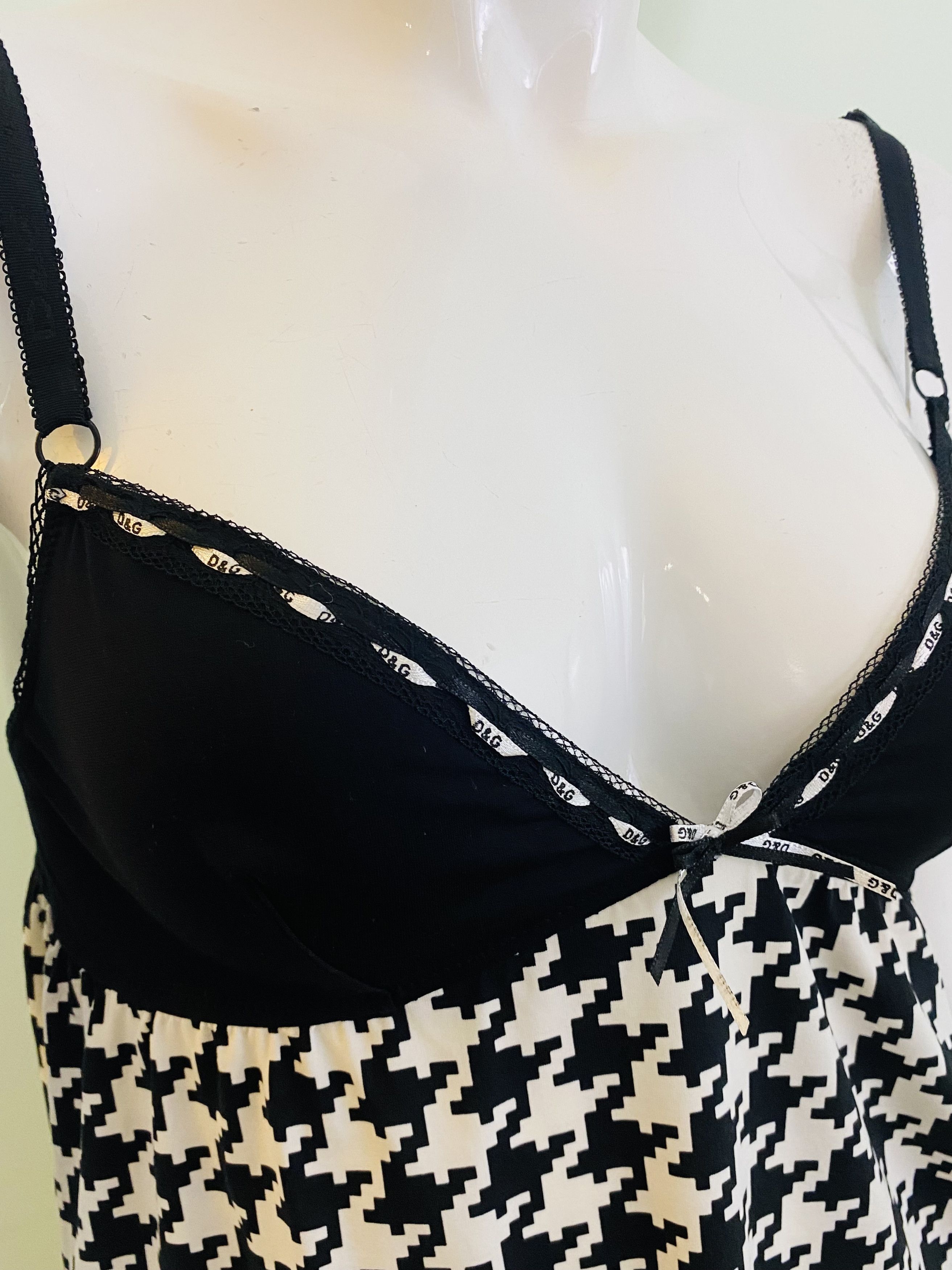 Dolce & Gabbana Dolce & Gabbana Houndstooth D&G Large Tartan Top Size L / US 10 / IT 46 - 5 Thumbnail