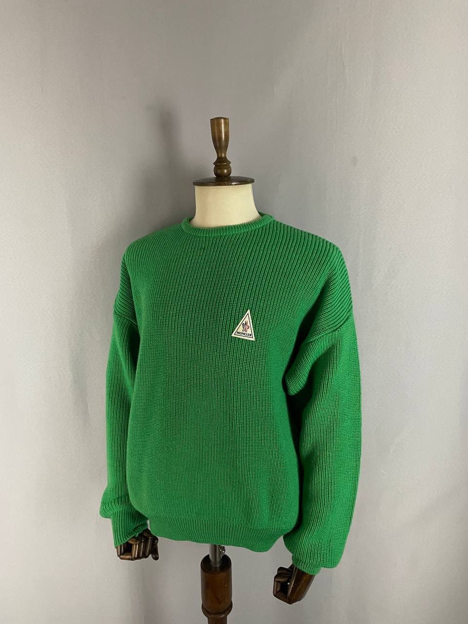 Moncler Moncler Sweater Green Vintage 1990s Rare Size US XL / EU 56 / 4 - 1 Thumbnail