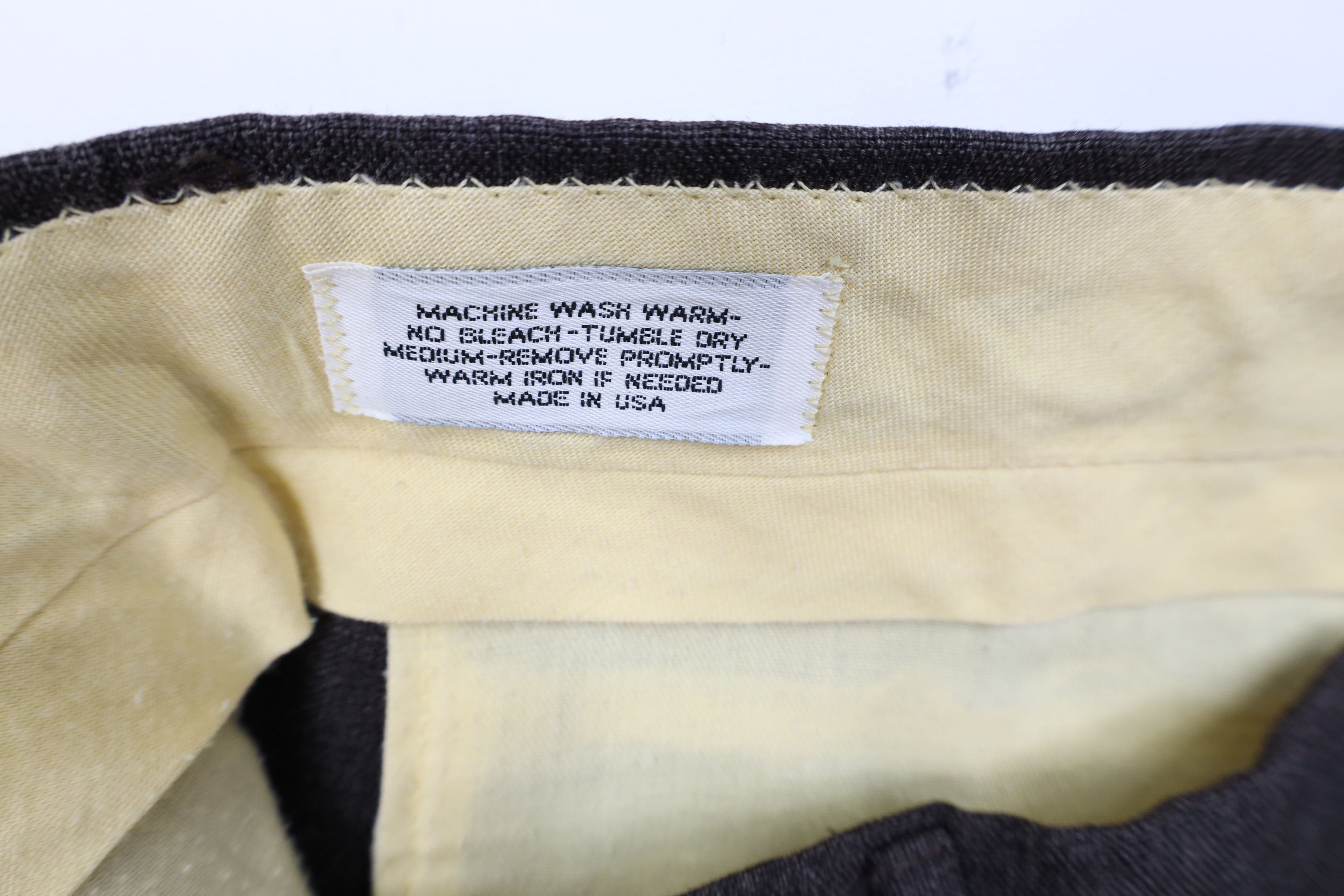 Vintage Vintage 70s Streetwear Flared Wide Leg Chino Pants Brown USA Size US 36 / EU 52 - 7 Thumbnail