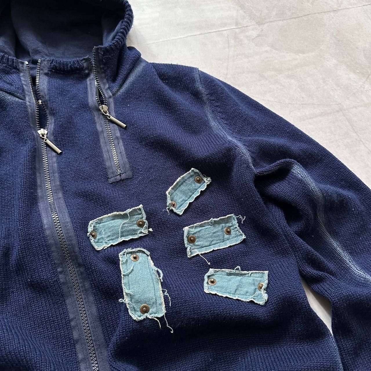 Hysteric Glamour × Undercover 00s Military Painted Zip Hoodie Napoleon Buzz Rickson’s Vibe Size US L / EU 52-54 / 3 - 6 Thumbnail