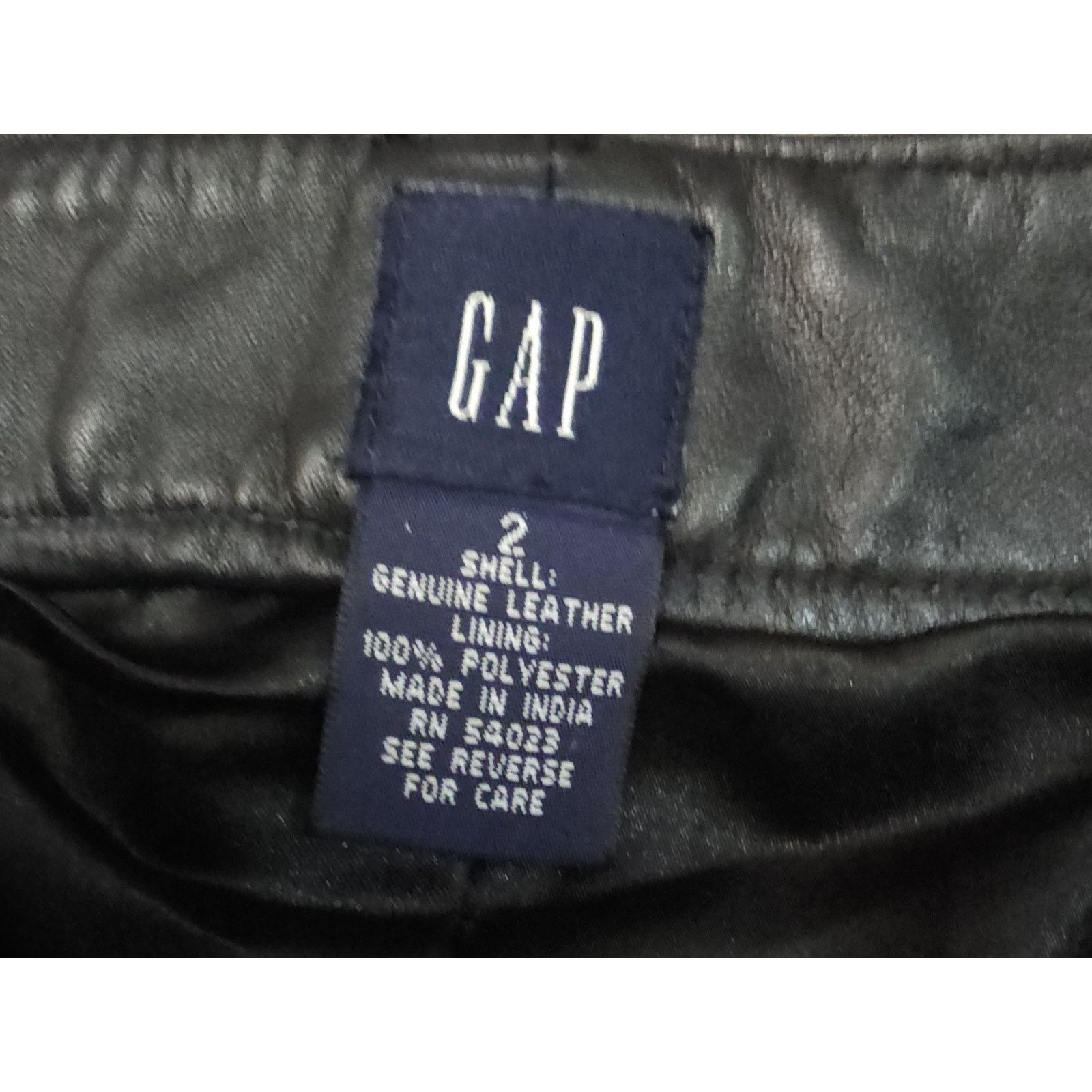Gap GAP Womens Genuine Soft Leather Motorcycle Western Punk 2 Size 27" / US 4 / IT 40 - 9 Thumbnail