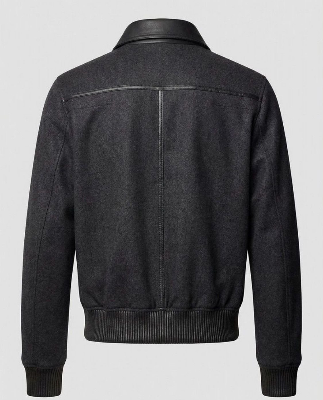 Dior Dior Homme Wool Leather Detail Bomber Jacket Size US M / EU 48-50 / 2 - 2 Thumbnail