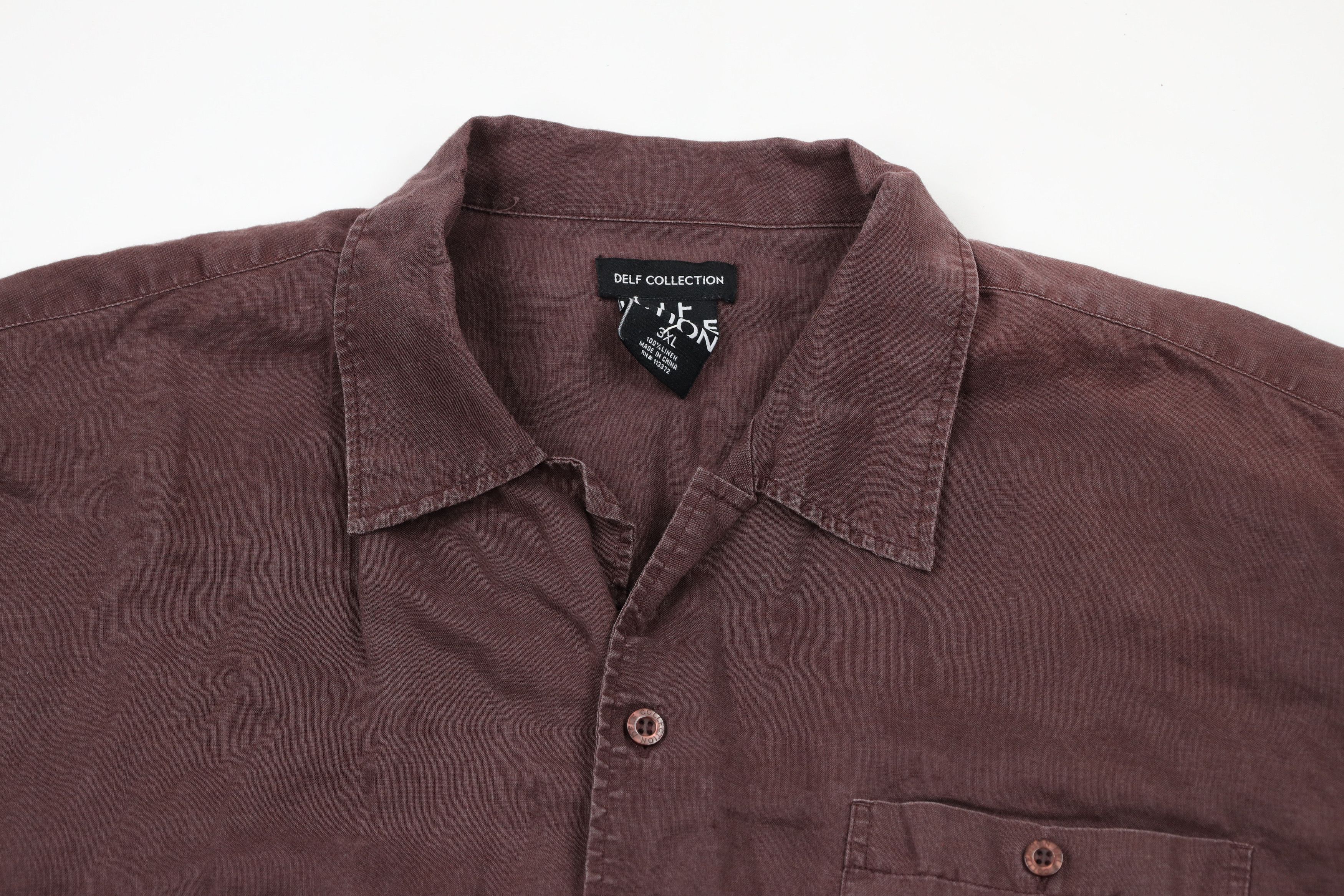Vintage Vintage 90s Streetwear 2 Piece Linen Button Shirt Pants 3XL Size US XXL / EU 58 / 5 - 5 Thumbnail