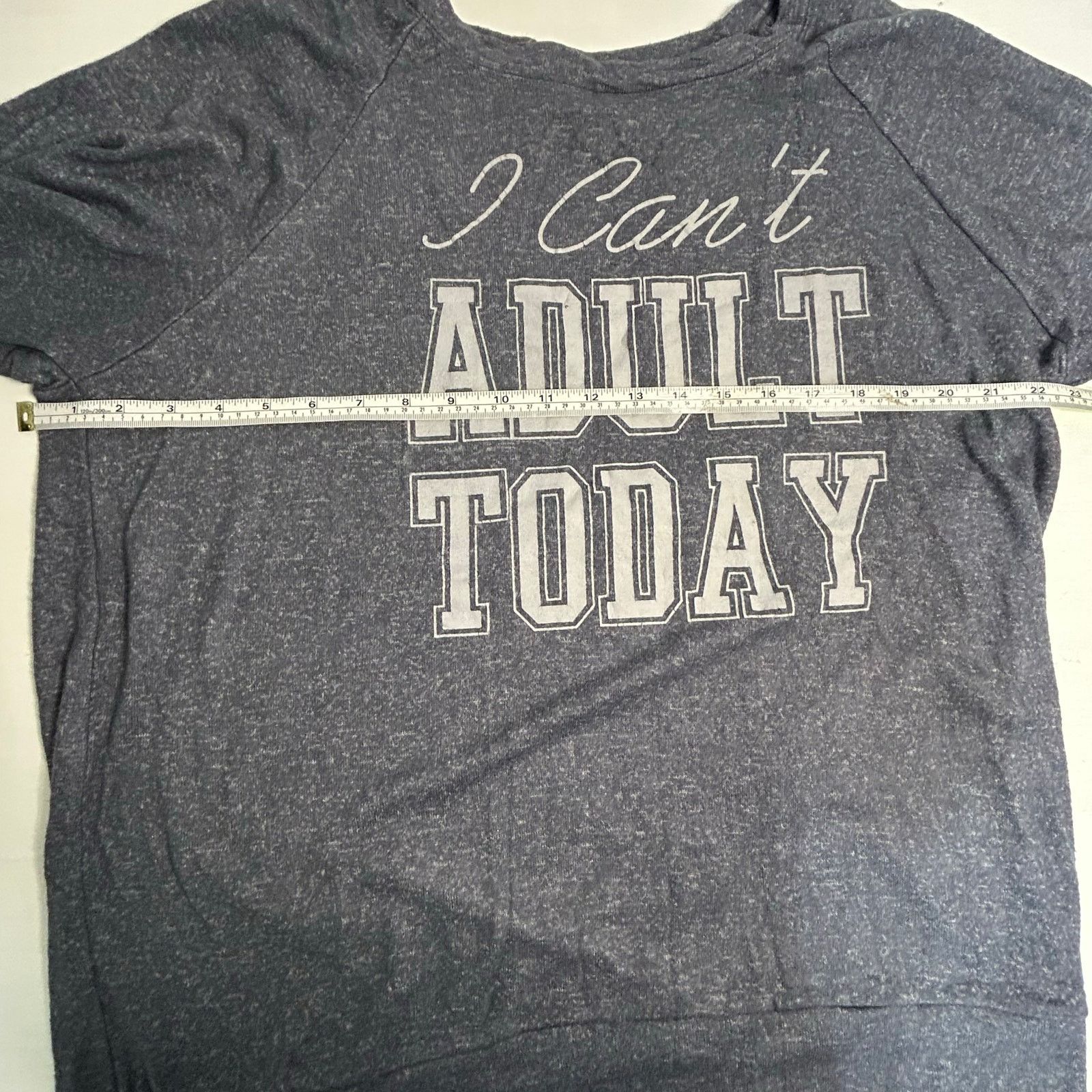Other Freeze I Can't Adult Today Graphic Top Heather Gray XL Size XL / US 12-14 / IT 48-50 - 6 Thumbnail
